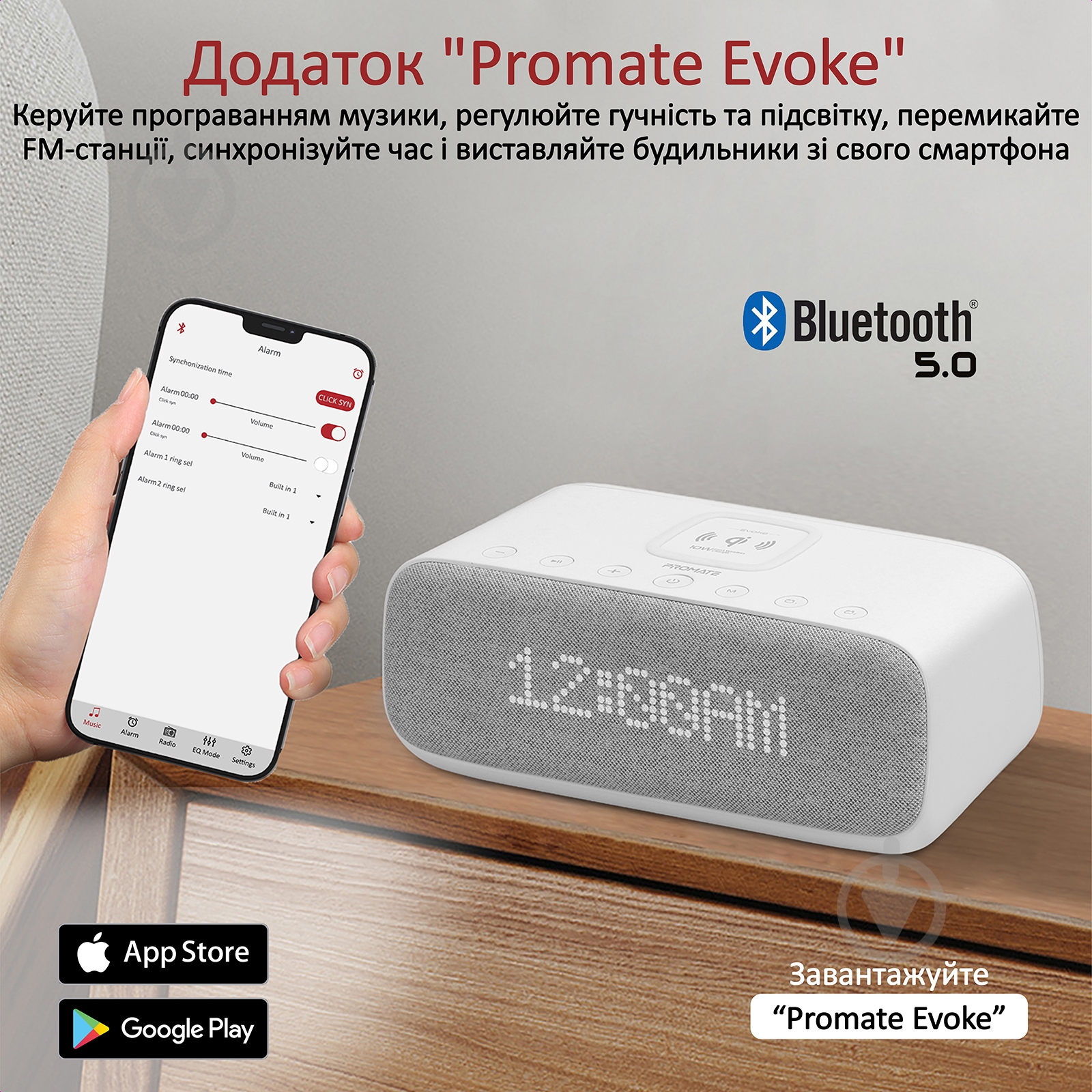 Акустика Promate Evoke 1.0 white (evoke.white) - фото 3