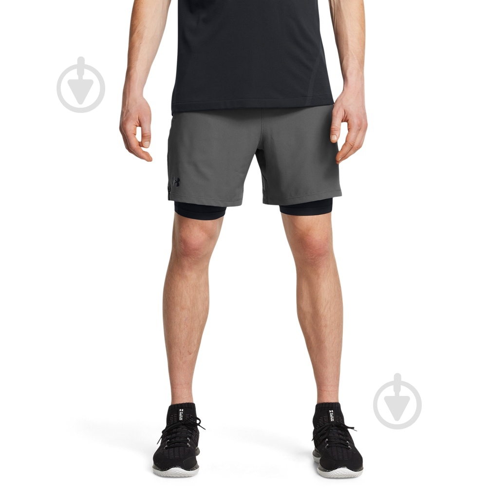 Шорти Under Armour Vanish Woven 2in1 Sts 1373764-025 р. 2XL сірий - фото 1