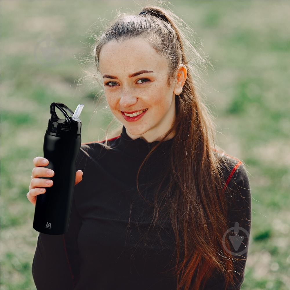 Бутылка для воды Line Art Frontera 750 мл черная (60013322LA-01) - фото 4