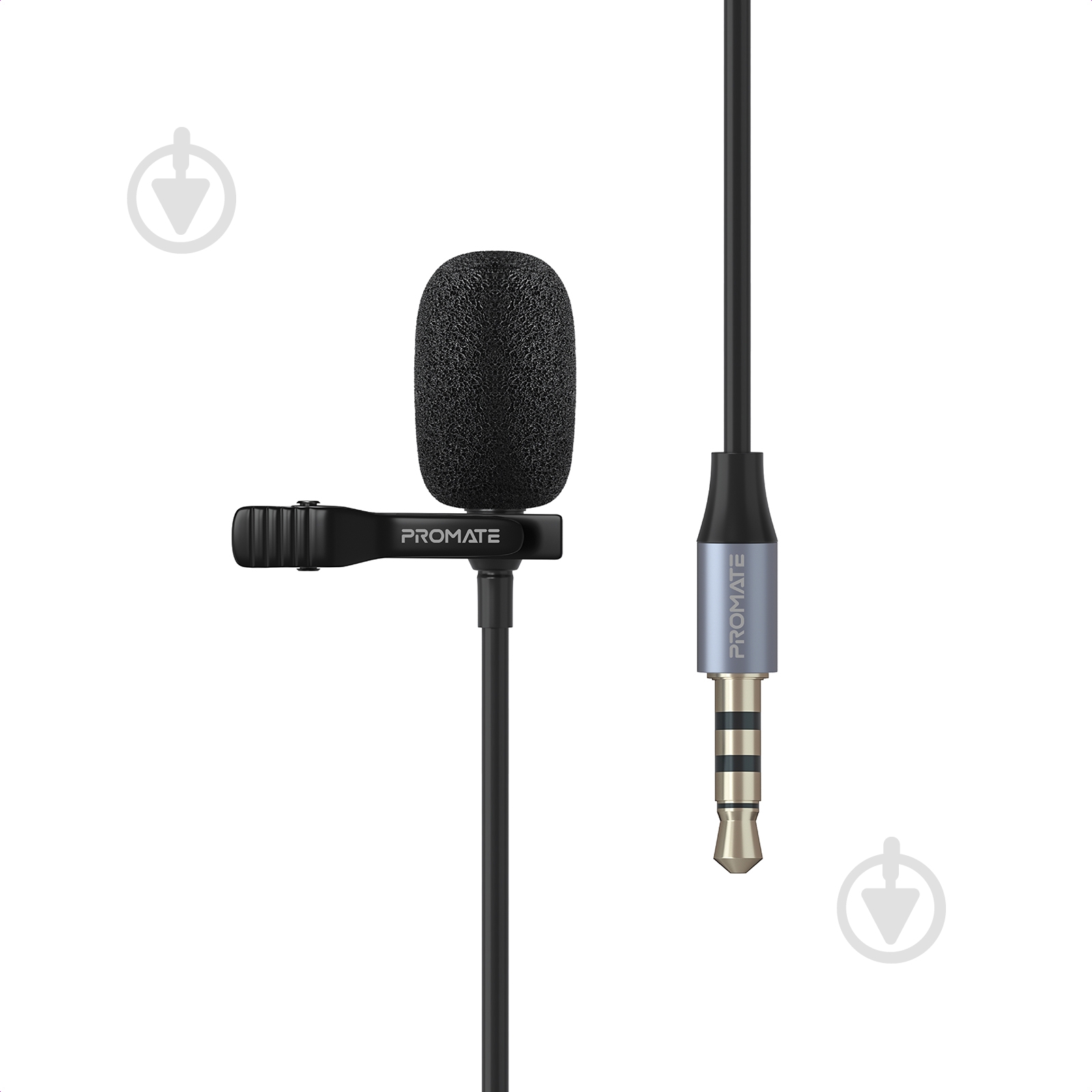 Микрофон Promate ClipMic-AUX 3.5 мм Black - фото 1