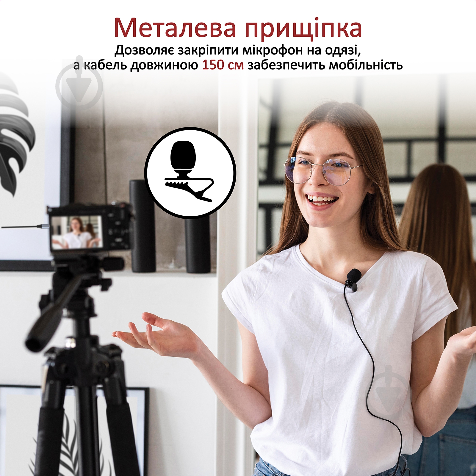 Микрофон Promate ClipMic-AUX 3.5 мм Black - фото 3