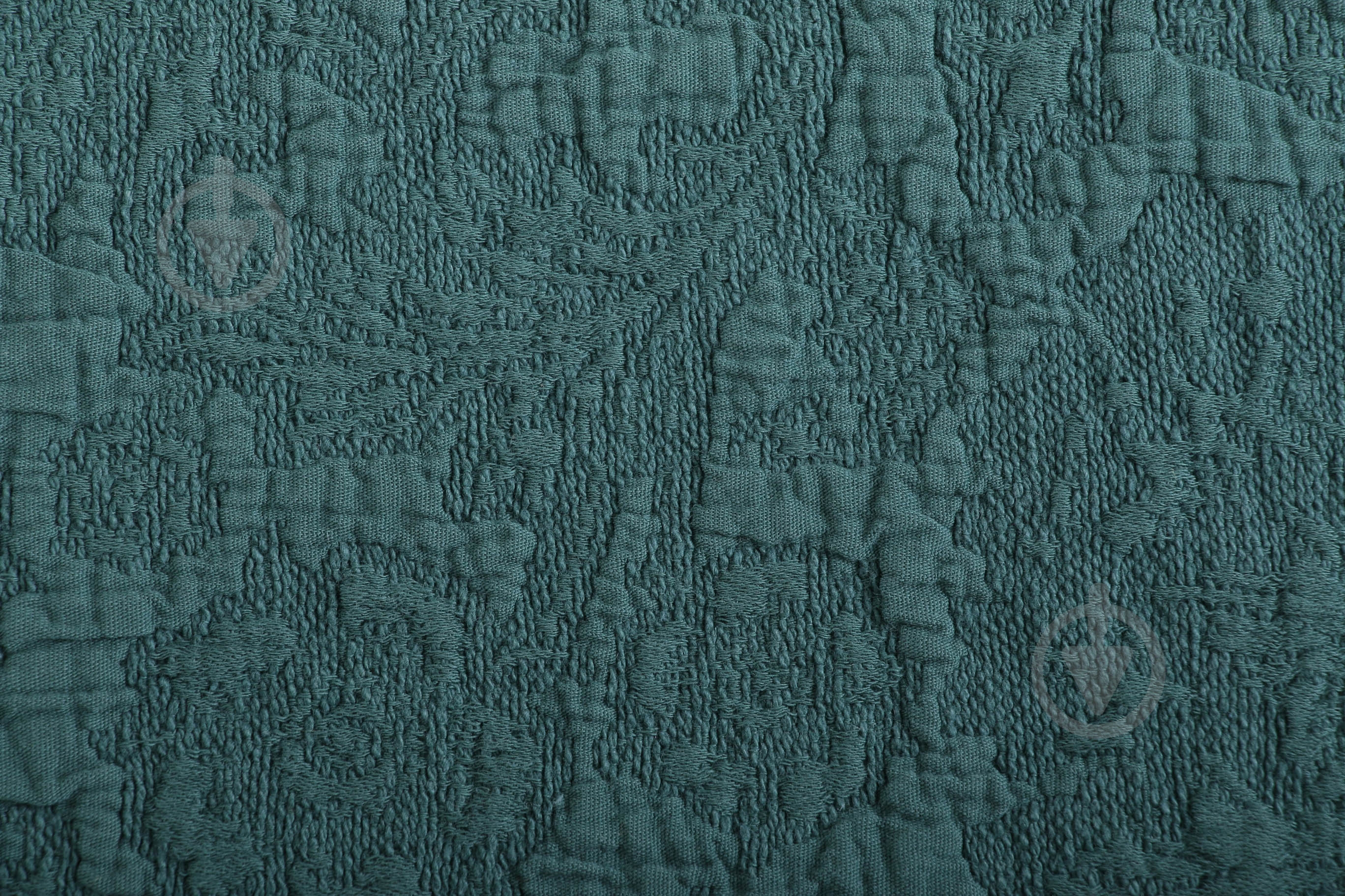 Покрывало Stonewashed Rosa 240x260 см Limasso темно-зеленый - фото 2