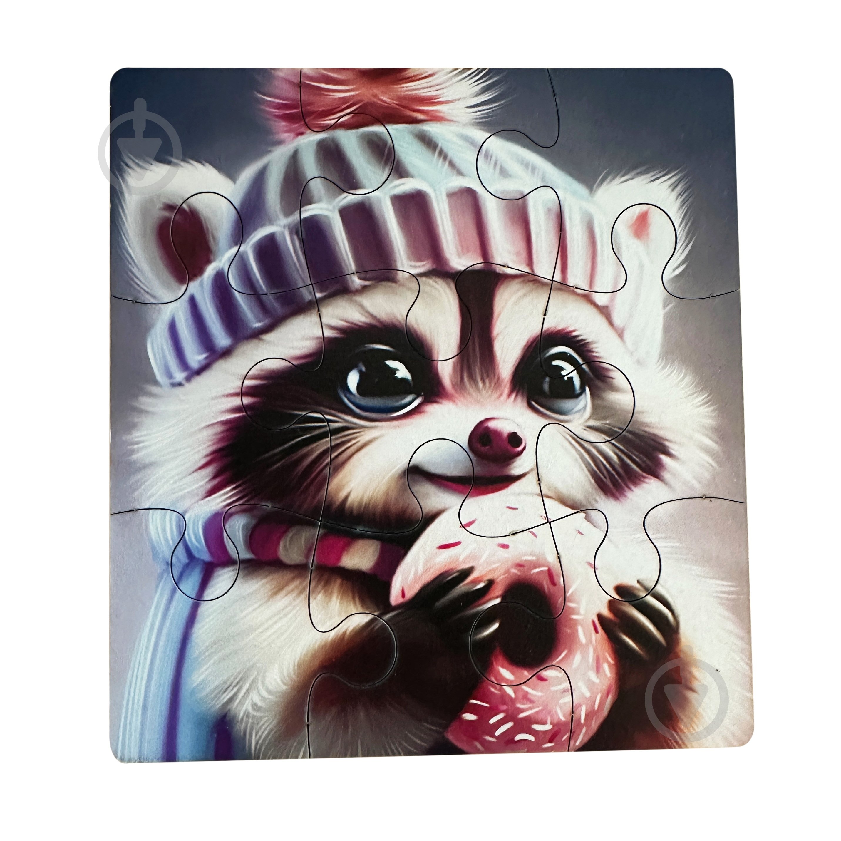 Пазл деревянный MISLT Енот MIS LT 200х210 мм ХДФ - фото 1 Пазл деревянный MISLT Енот MIS LT 200х210 мм ХДФ - фото 1