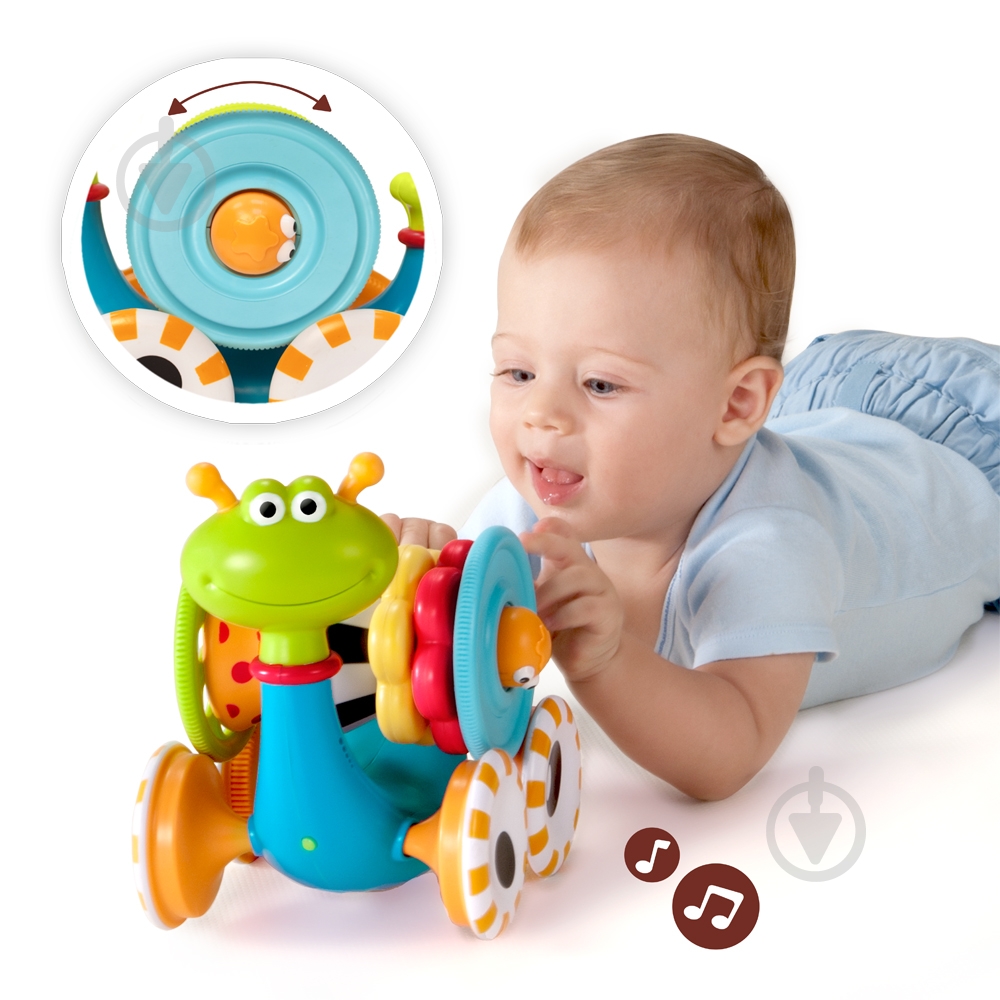 Каталка Yookidoo Музыкальная улитка 25281 - фото 1