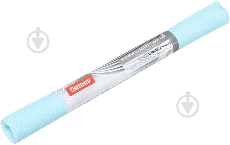 Килимок для кухонних шухляд Flamberg блакитний 150x50 см G35D-S - фото 1