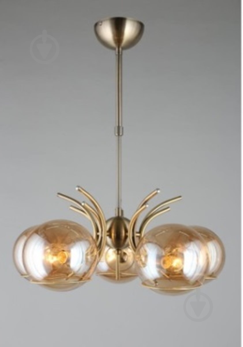 Люстра подвесная Focus Light 5x60 Вт золото M3324/5 - фото 1 Люстра подвесная Focus Light 5x60 Вт золото M3324/5 - фото 1