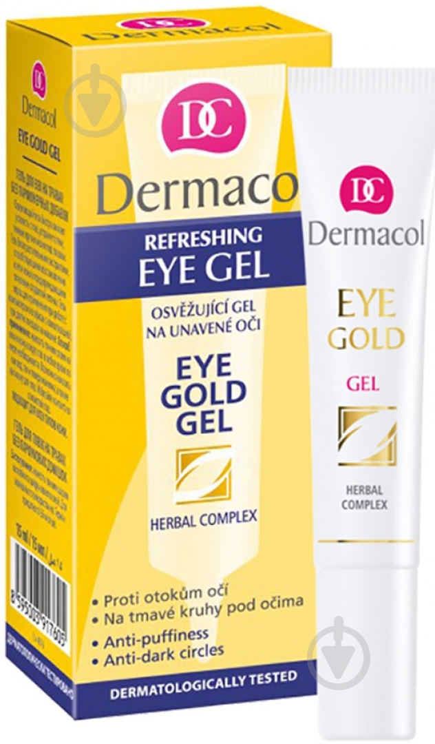 Гель для век Dermacol Face Care Eye Gold Gel 15 мл - фото 1