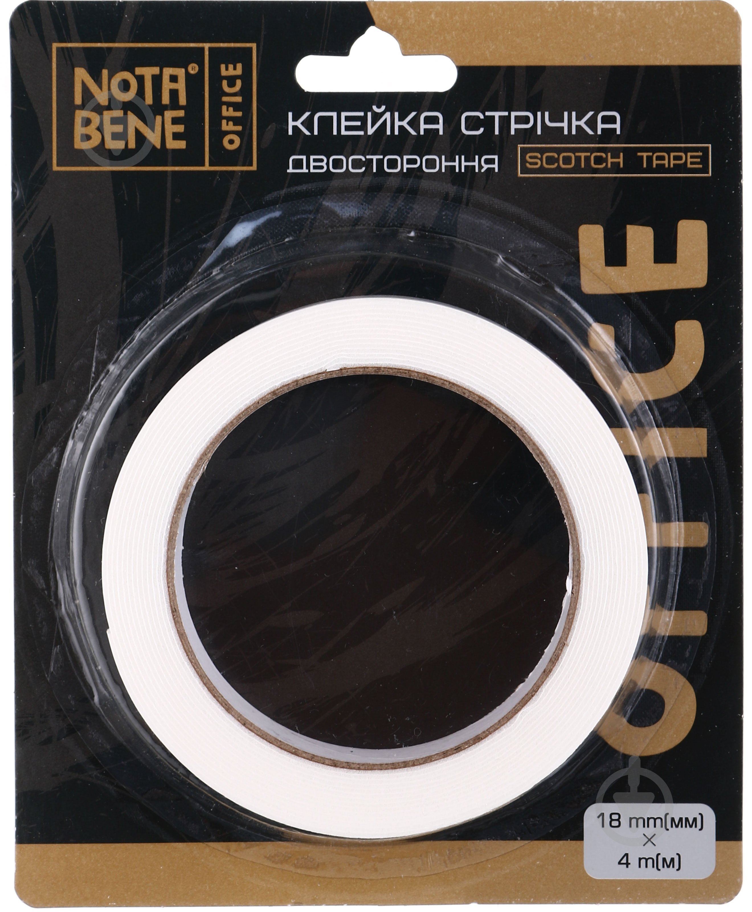 Скотч двусторонний офисный 18 мм х 4 м Nota Bene - фото 1