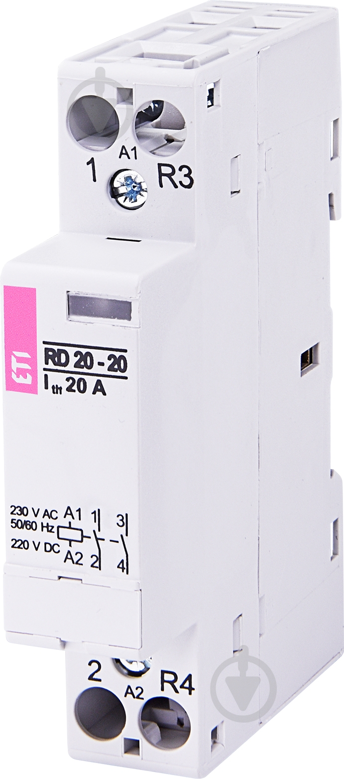Контактор ETI RD 20-20 230V AC/DC 2464004 - фото 1