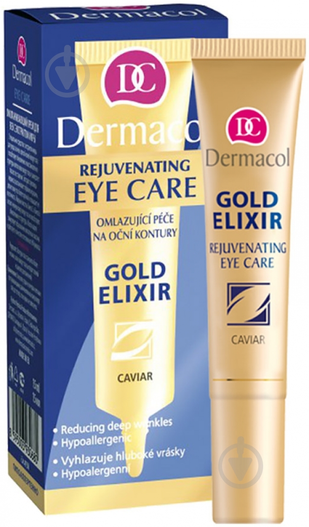 Крем для век Dermacol Gold Elixir Rejuvenating Caviar Eye Care 15 мл - фото 1