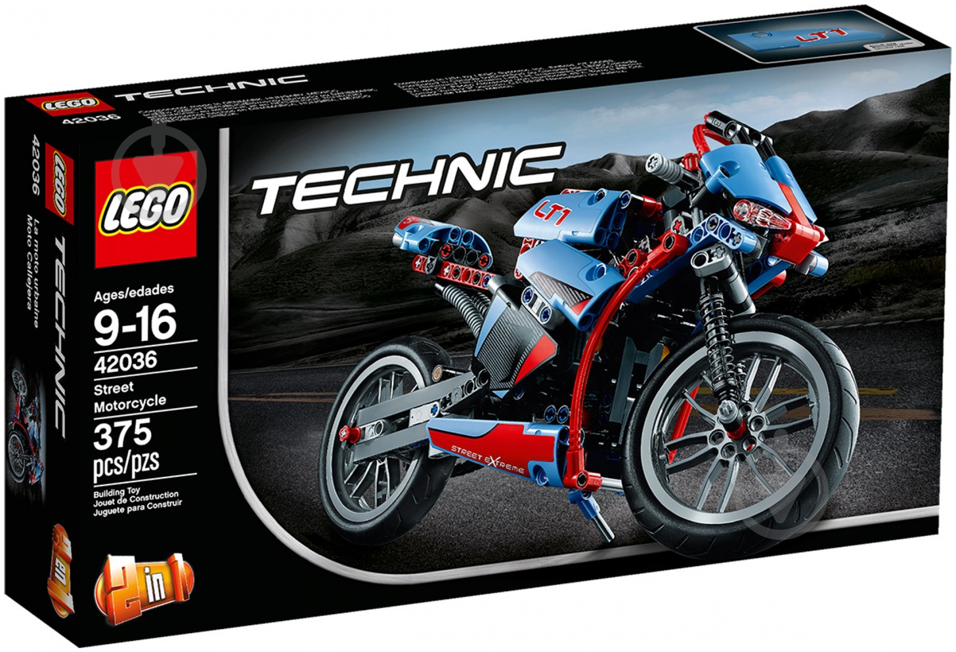 Конструктор LEGO Technic Уличный мотоцикл 42036 - фото 1 Конструктор LEGO Technic Уличный мотоцикл 42036 - фото 1