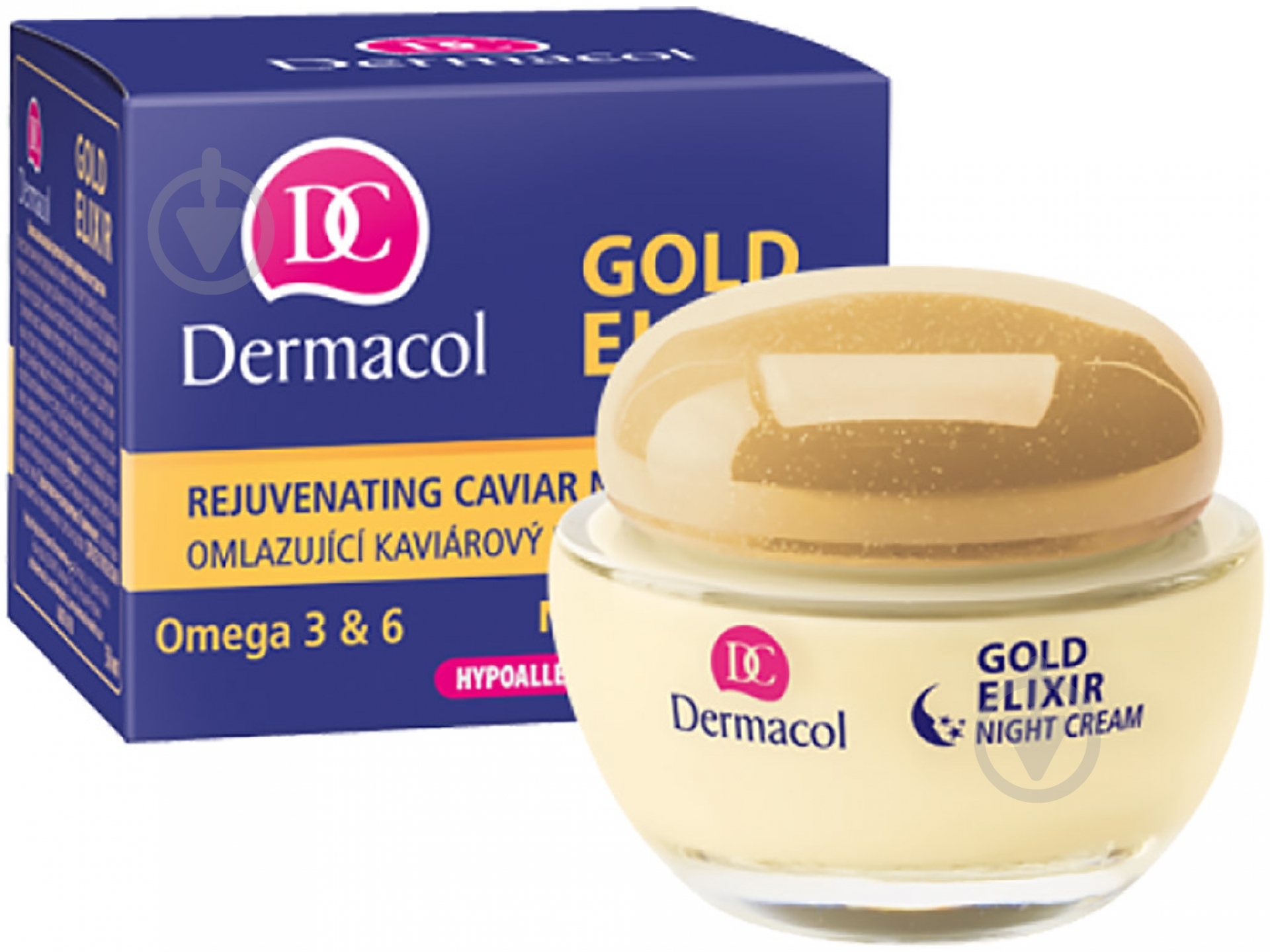 Крем ночной Dermacol Gold Elixir омолаживающий 50 мл - фото 1