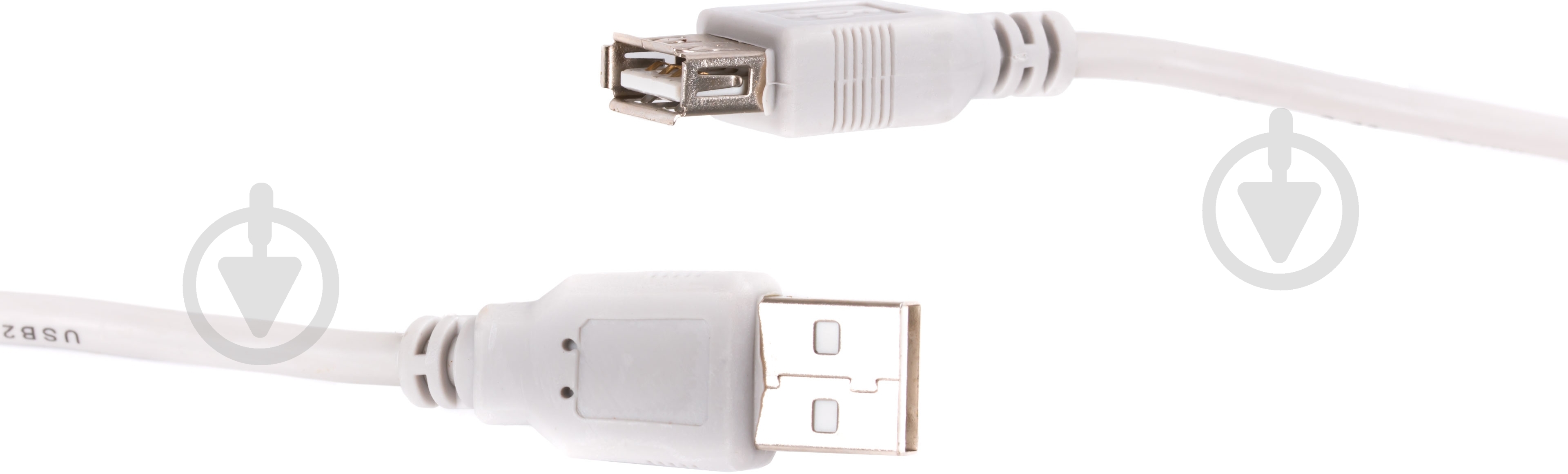 Кабель EMT USB Am – USB Af 1.8 м серый (30434141) - фото 2