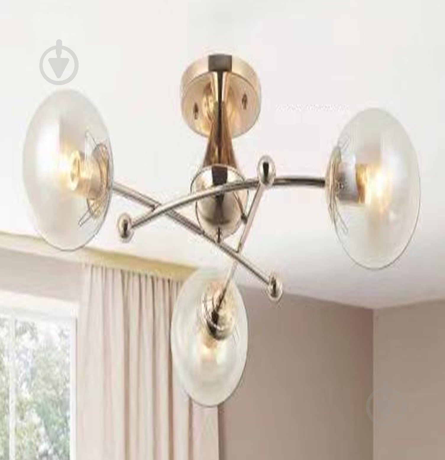 Люстра потолочная Focus Light 3x60 Вт E27 золото 3376/3 - фото 1 Люстра потолочная Focus Light 3x60 Вт E27 золото 3376/3 - фото 1