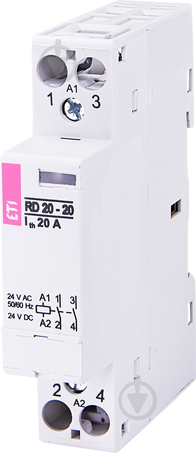 Контактор ETI RD 20-20 24V AC/DC 2464005 - фото 1