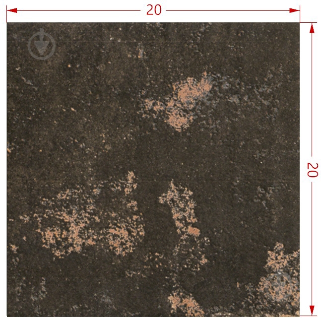 Плитка Mainzu Meraki Black 20x20 см - фото 2