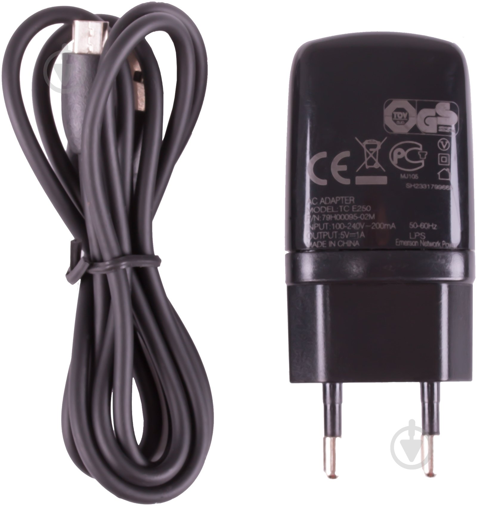 Сетевое зарядное устройство HTC TC E250 (АТ000000246) Black - фото 1