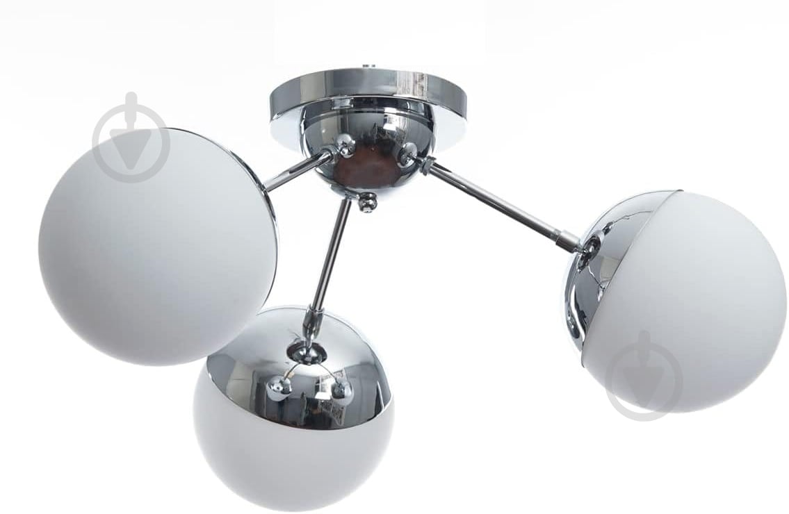 Люстра потолочная Focus Light 3x60 Вт E27 хром с белым 3210/3 - фото 1 Люстра потолочная Focus Light 3x60 Вт E27 хром с белым 3210/3 - фото 1