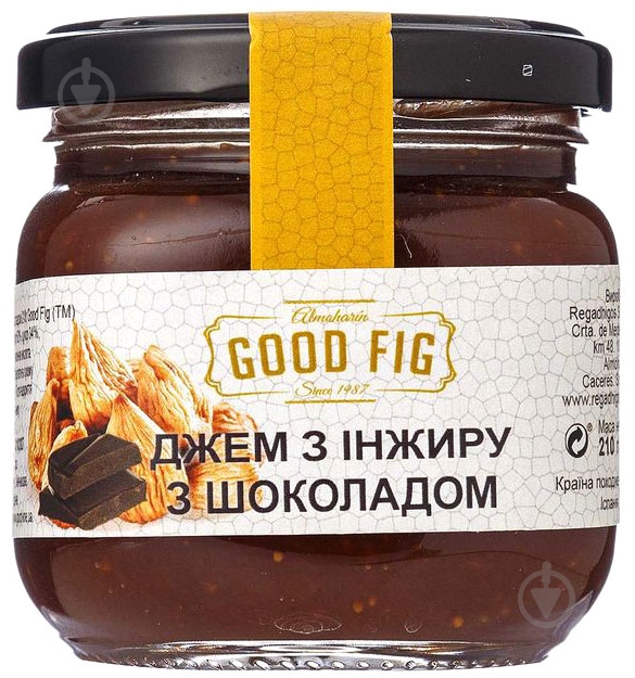 Джем Good Fig з інжиру з шоколадом 210 г - фото 1