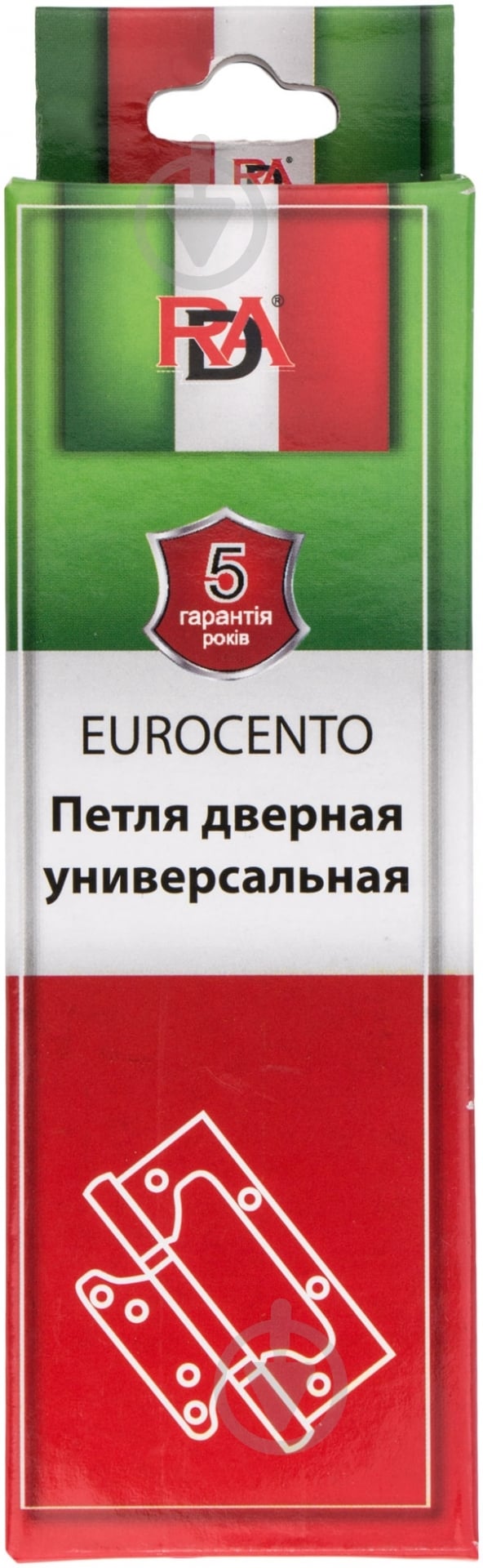 Петля RDA Eurocento 100x2,5 мм хром 2 шт. - фото 3 Петля RDA Eurocento 100x2,5 мм хром 2 шт. - фото 3
