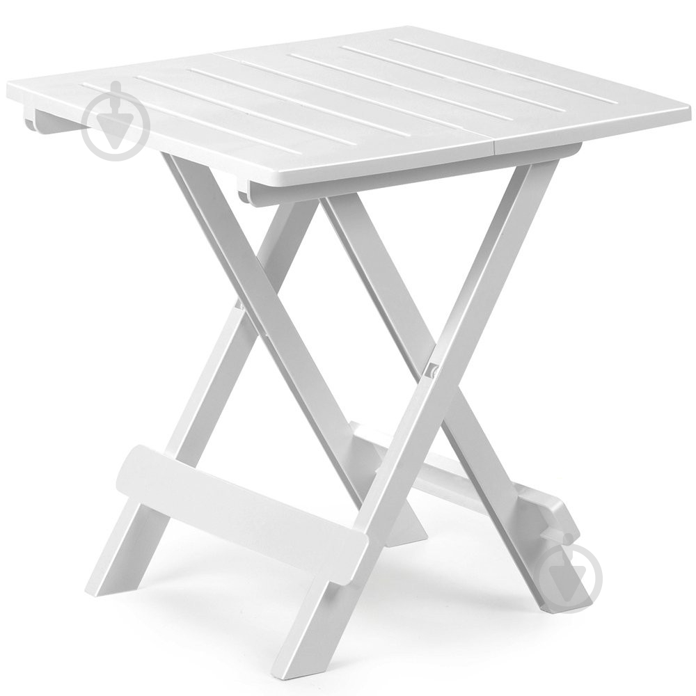 Стол пластиковый ProGarden ADIGE раскладной 44x44x50 белый 44x44 см белый - фото 1