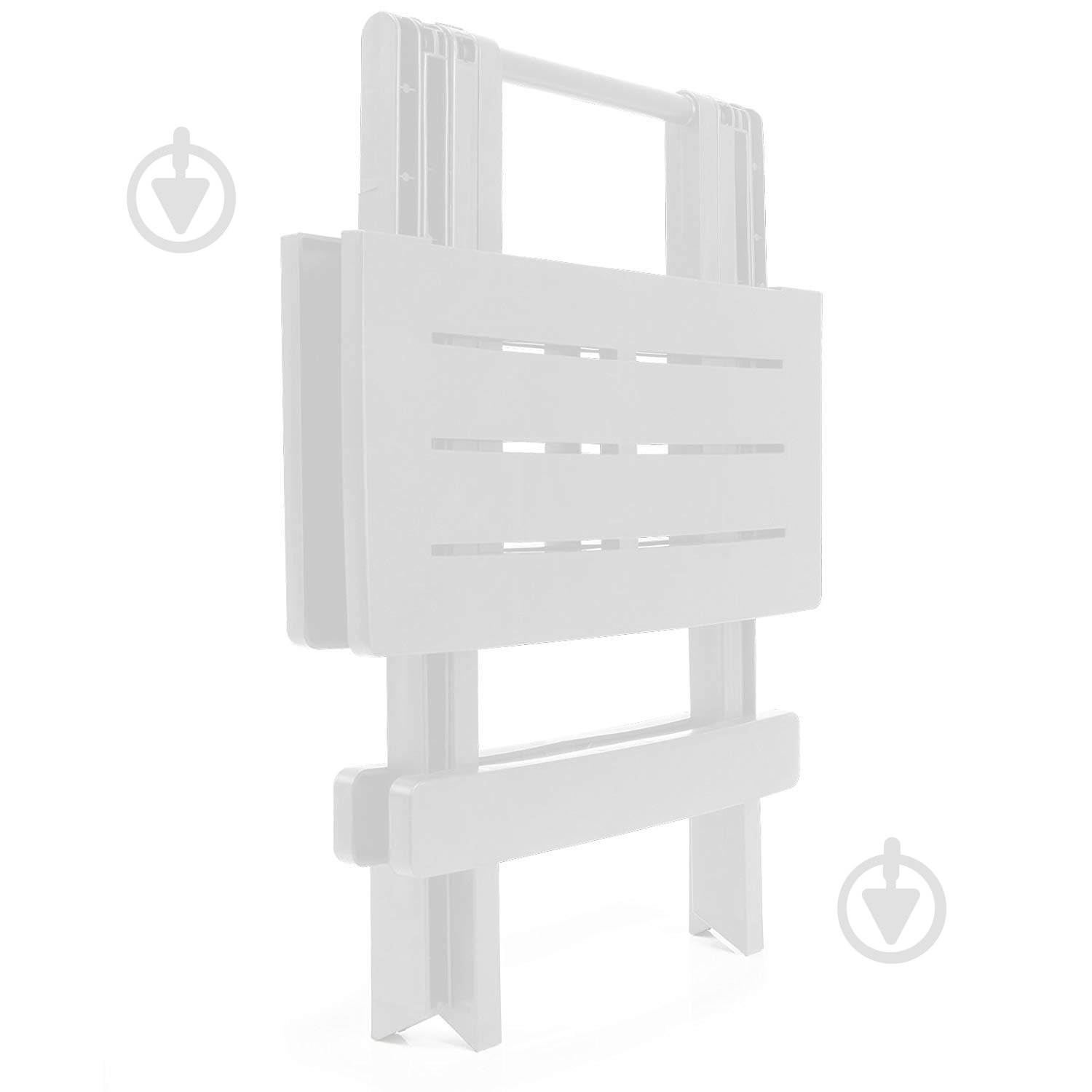 Стол пластиковый ProGarden ADIGE раскладной 44x44x50 белый 44x44 см белый - фото 2