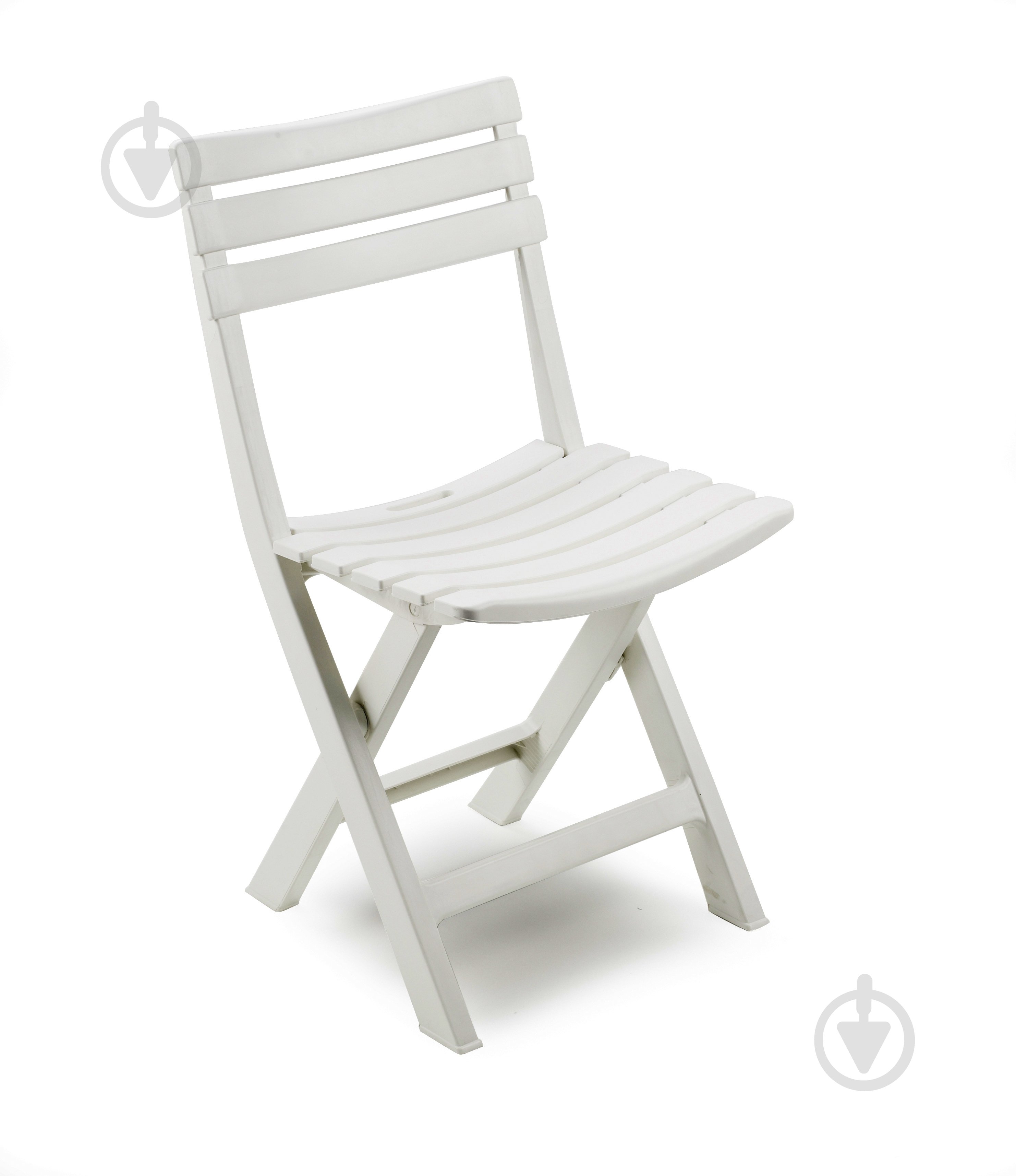 Стілець пластиковий ProGarden BIRKI розкладний білий 78x41x46 см білий гладкий - фото 1