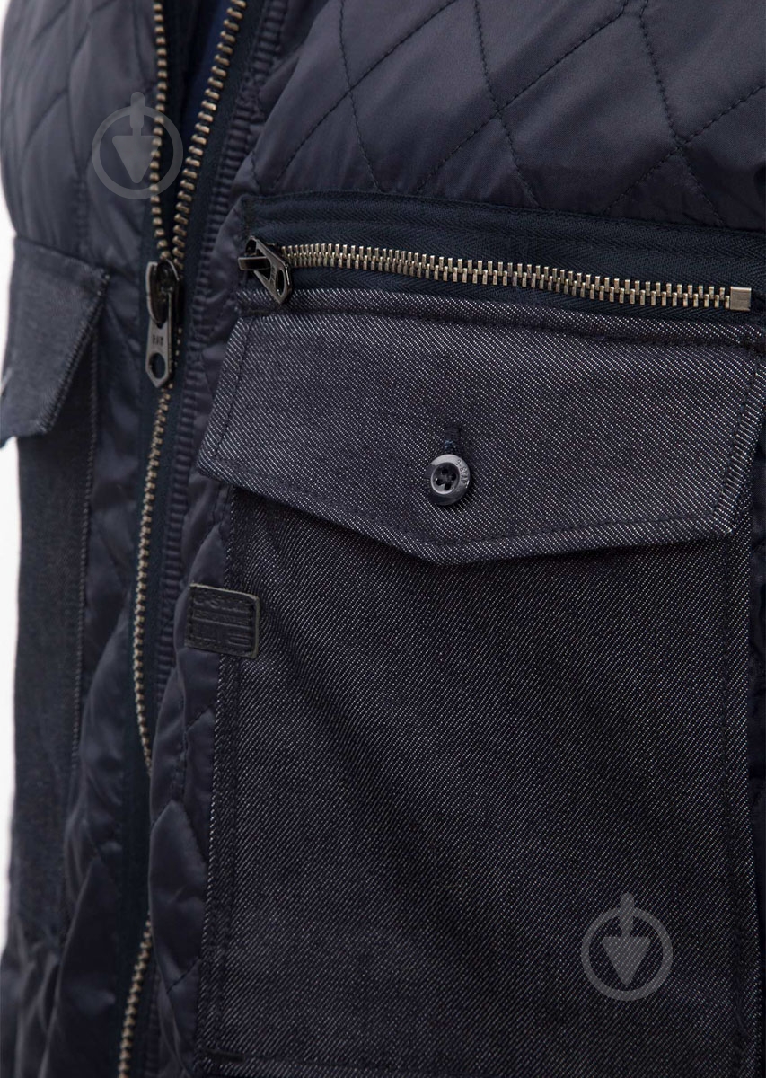 Ветровка мужская демисезонная G-Star RAW Type C DNM PM Quilted Zip D03475,6931-4213 р.S синяя - фото 5