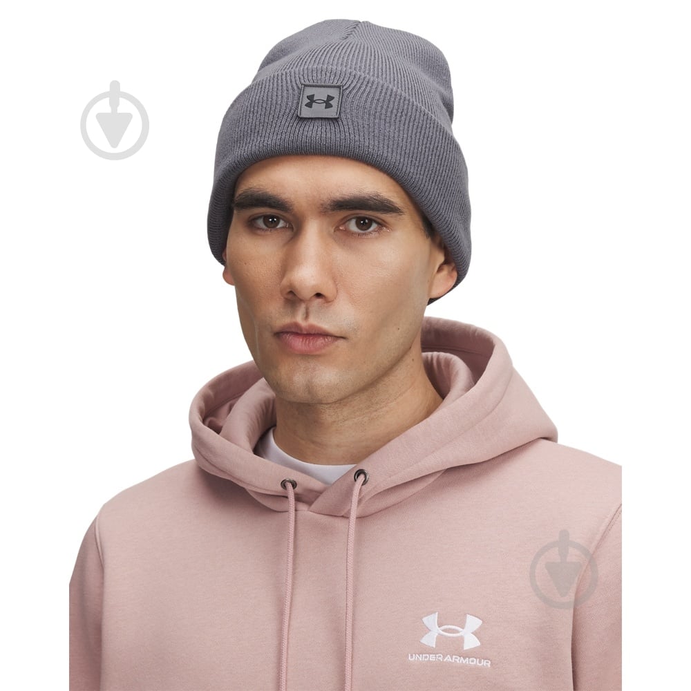 Шапка Under Armour Halftime Cuff 1373155-026 р.os серый - фото 3