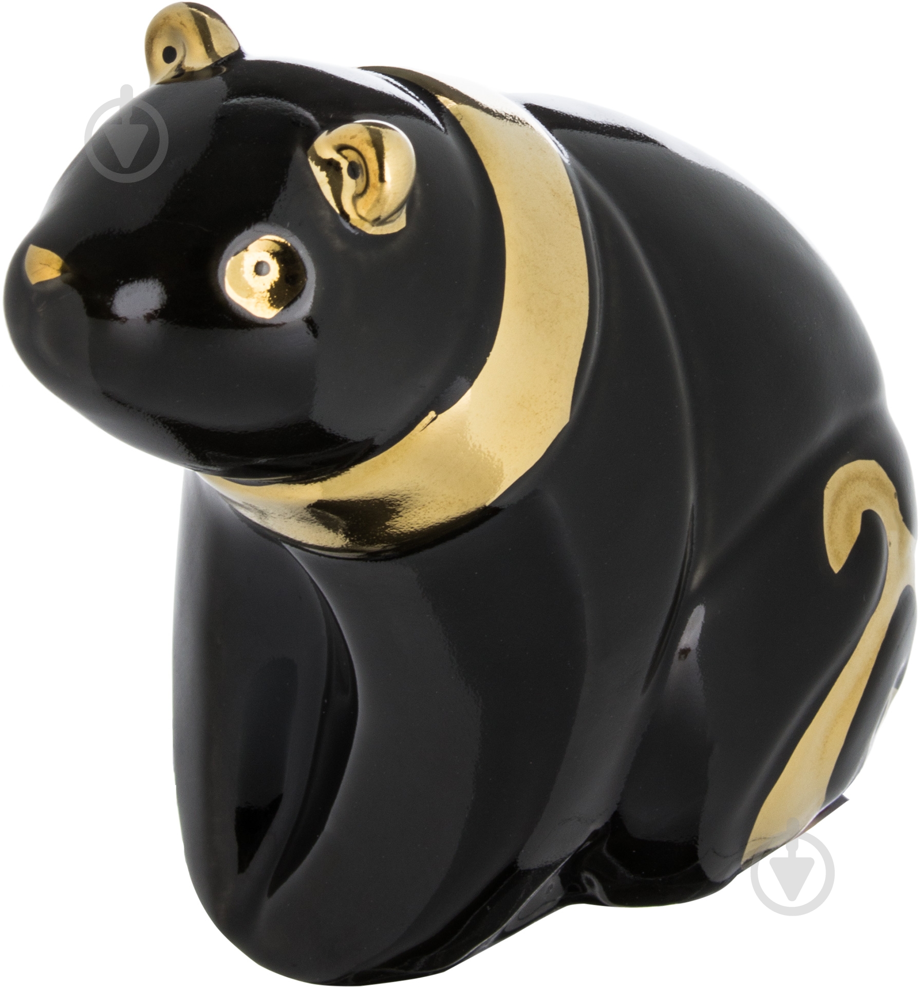 Статуэтка панда HY21217-2 12,5х8х9 см черный - фото 1