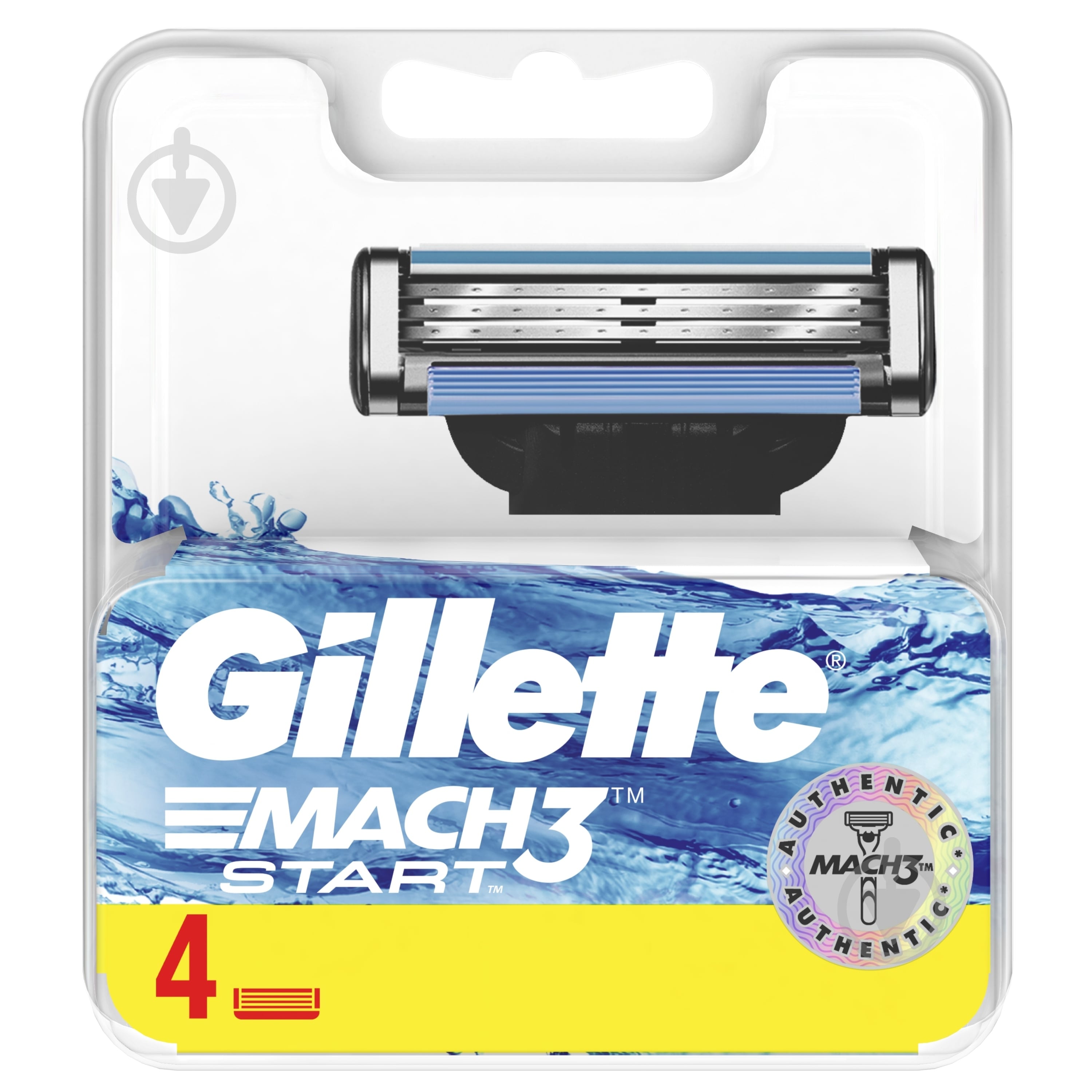 Комплект сменных кассет Gillette Mach 3 Start 4 шт. - фото 2