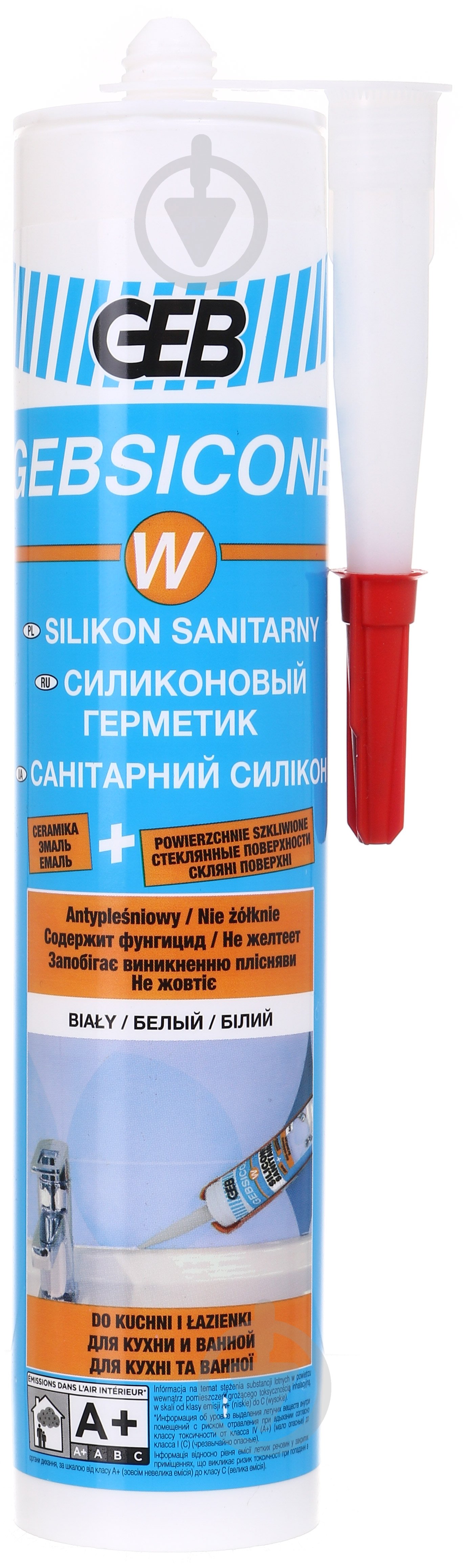 ᐉ Герметик силиконовый GEB с фунгицидом на уксусной основе GEBSICONE W ...