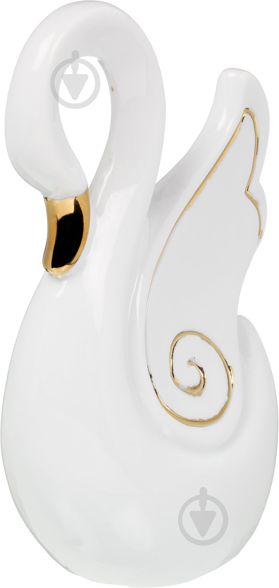 Статуэтка лебедь HY21222-2BJ 16х6х10 см бело-золотистый - фото 1