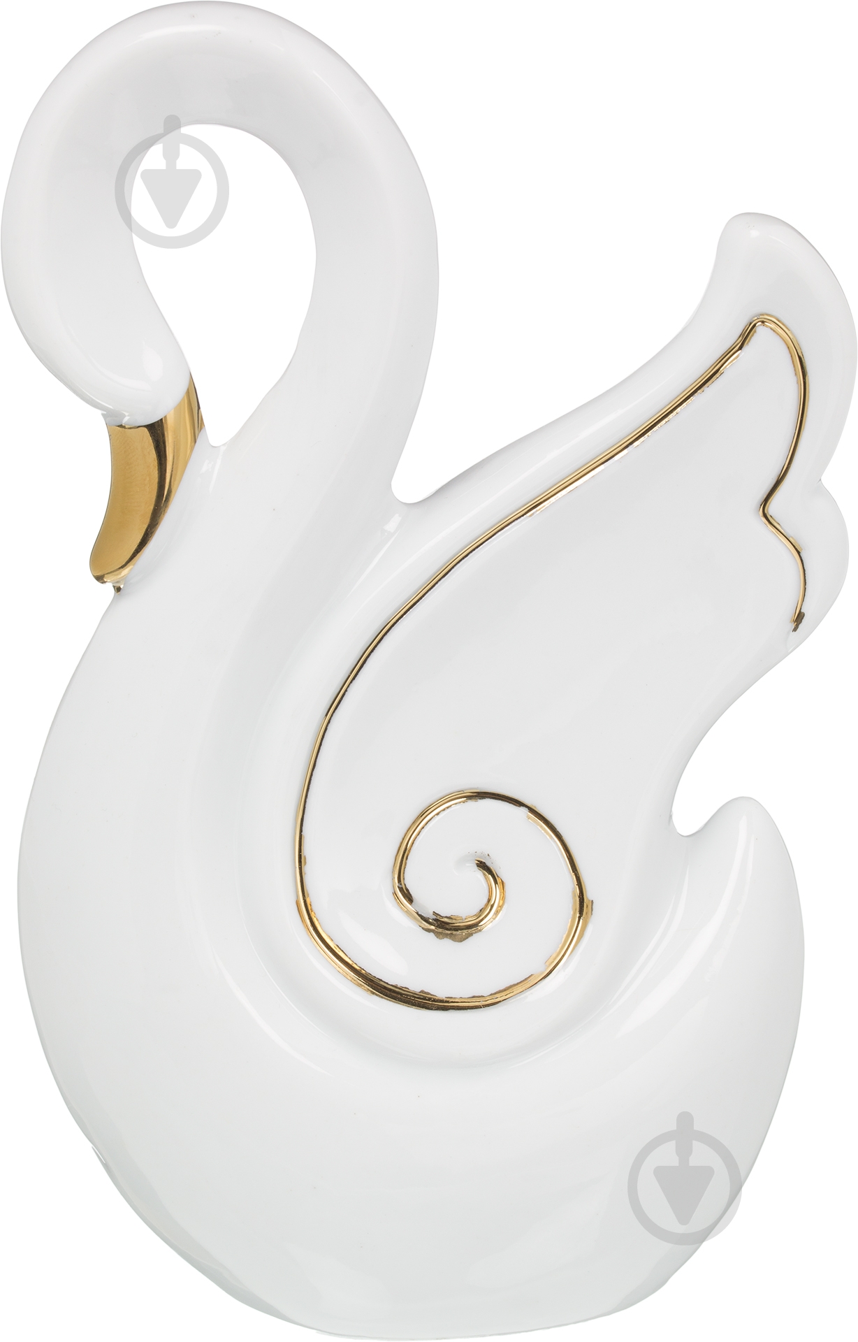 Статуэтка лебедь HY21222-2BJ 16х6х10 см бело-золотистый - фото 3