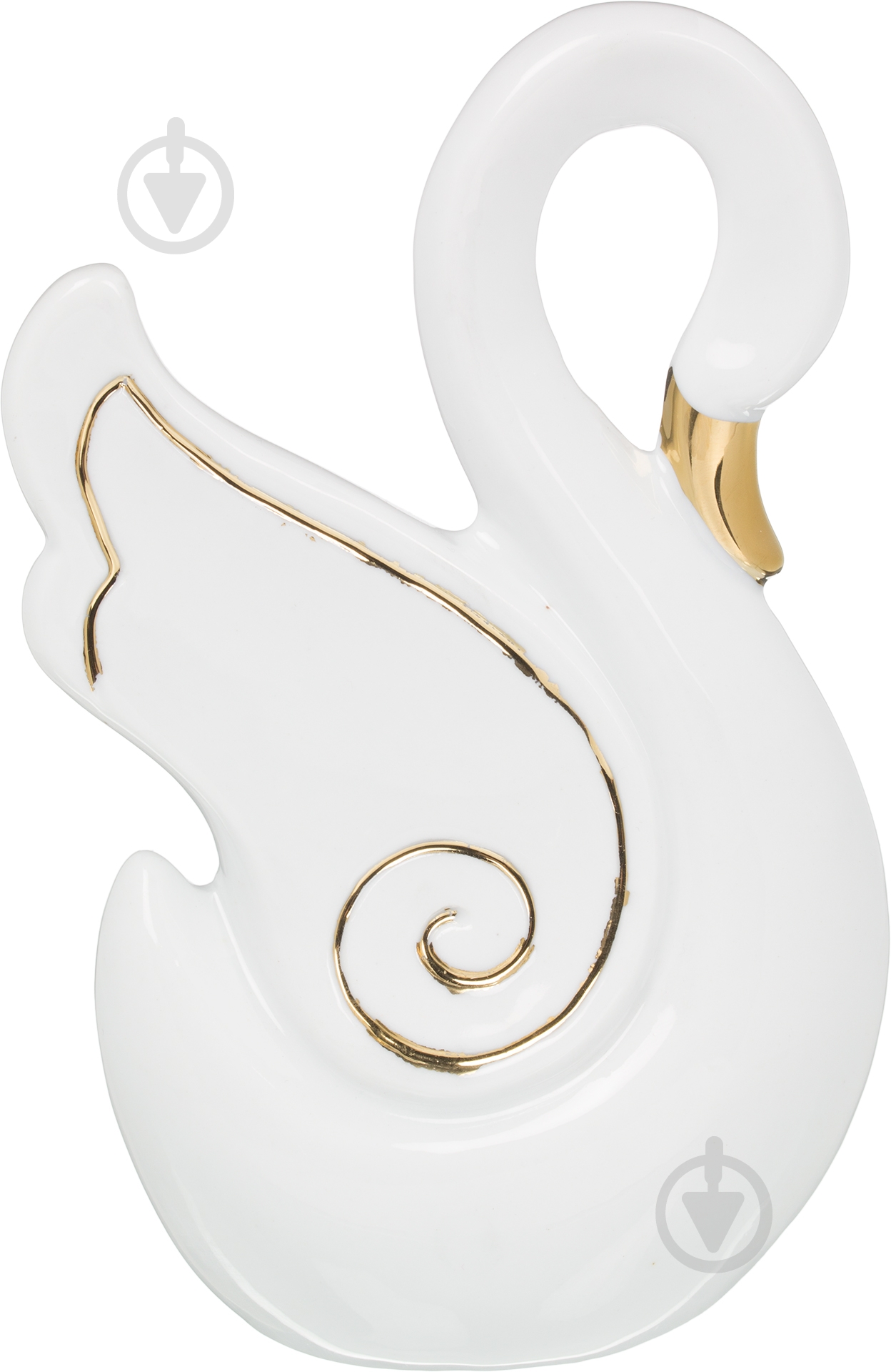 Статуэтка лебедь HY21222-2BJ 16х6х10 см бело-золотистый - фото 2