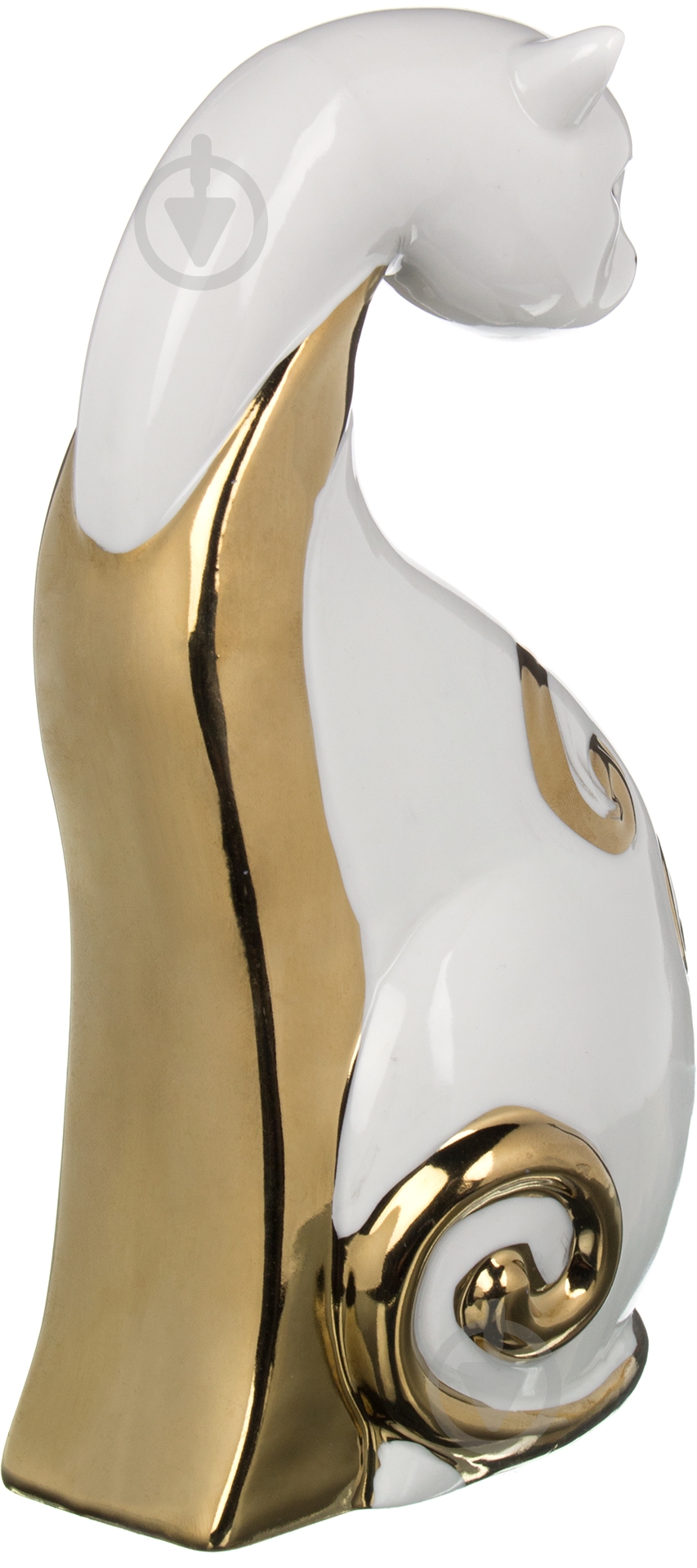Статуетка кішка Флора HY21244-1J 22х12х8 см біло-золотистий - фото 3 Статуетка кішка Флора HY21244-1J 22х12х8 см біло-золотистий - фото 3