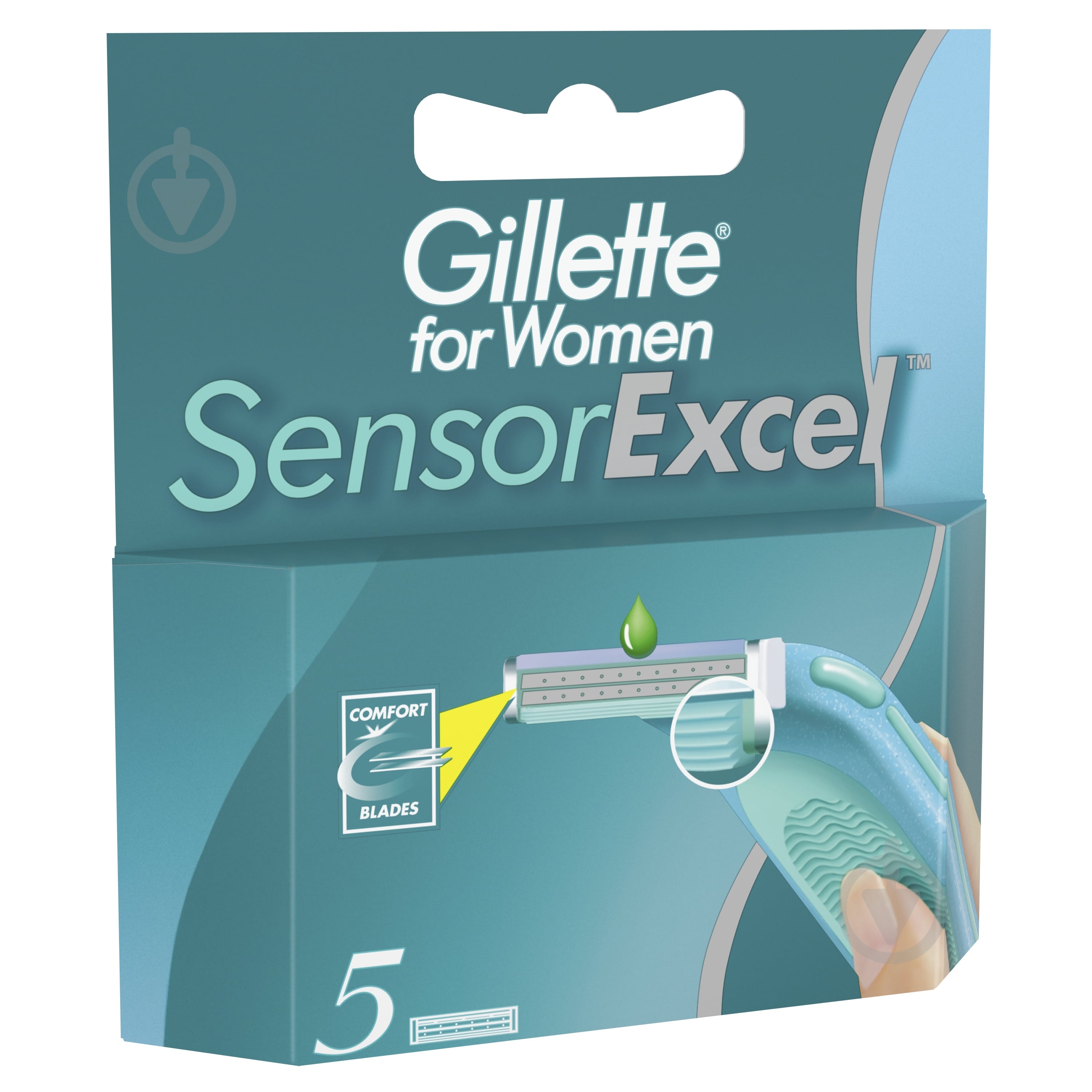 Комплект сменных кассет Gillette Sensor Excel 5 шт. - фото 2