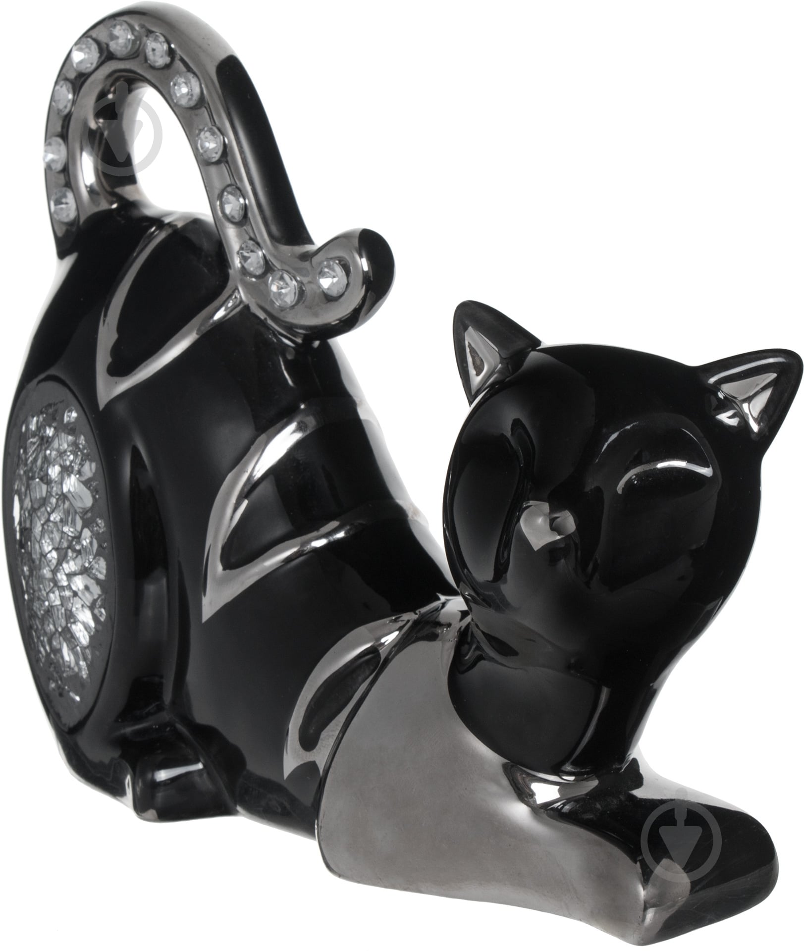 Статуэтка кошка HY21248-2BS 15х12 см черно-серебряный - фото 2 Статуэтка кошка HY21248-2BS 15х12 см черно-серебряный - фото 2