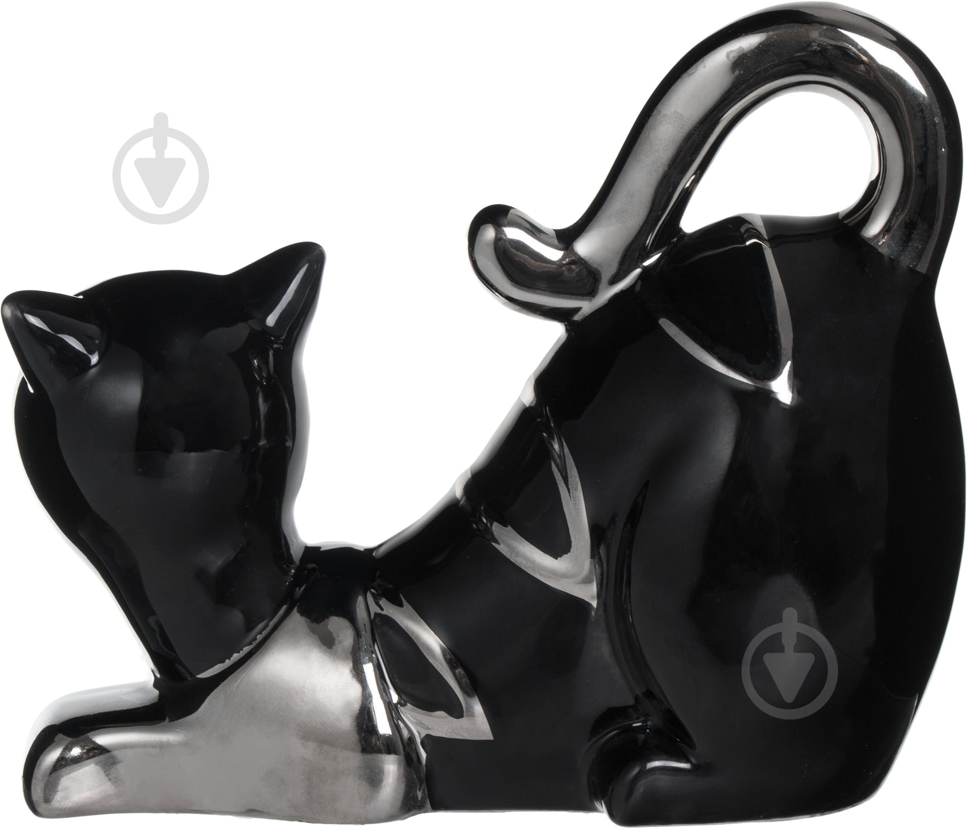 Статуэтка кошка HY21248-2BS 15х12 см черно-серебряный - фото 3 Статуэтка кошка HY21248-2BS 15х12 см черно-серебряный - фото 3