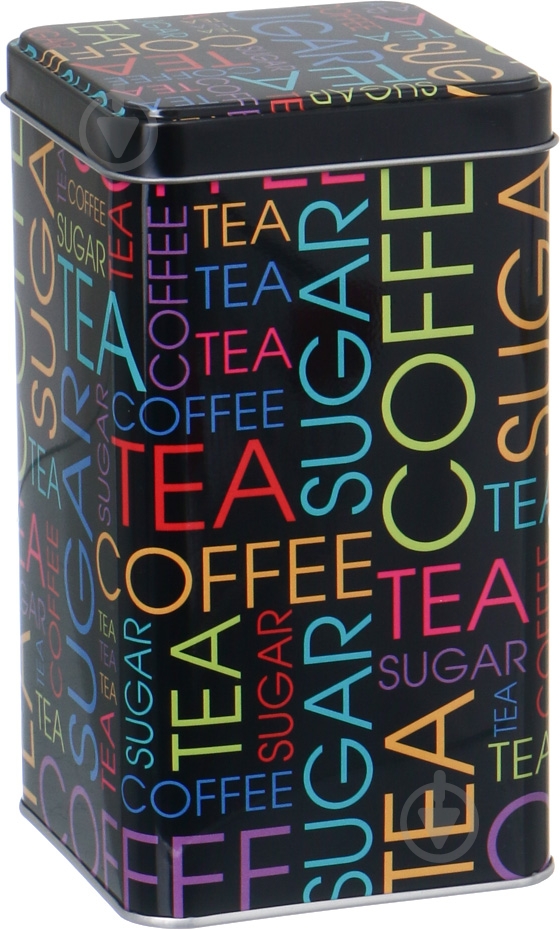 Банка з кришкою Coffee Black 9x6x16 см - фото 1 Банка з кришкою Coffee Black 9x6x16 см - фото 1