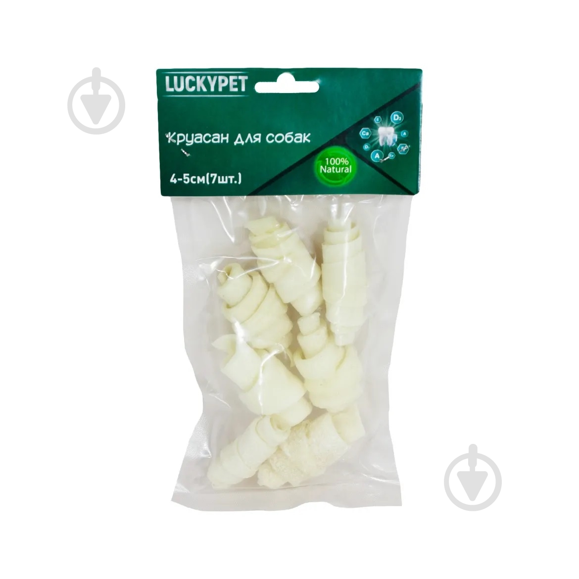 Ласощі Lucky Pet рогалик (круасан) №1 4-5 см 7 шт./уп. - фото 1 Ласощі Lucky Pet рогалик (круасан) №1 4-5 см 7 шт./уп. - фото 1