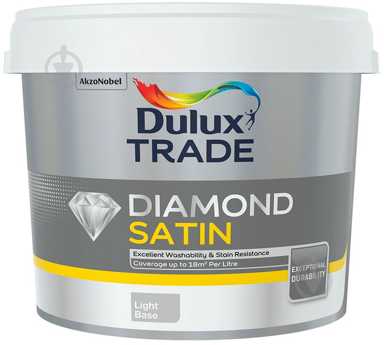 Краска Dulux Trade Diamond Satin Base Extra Deep(C) полумат 5 л 7,5 кг - фото 1