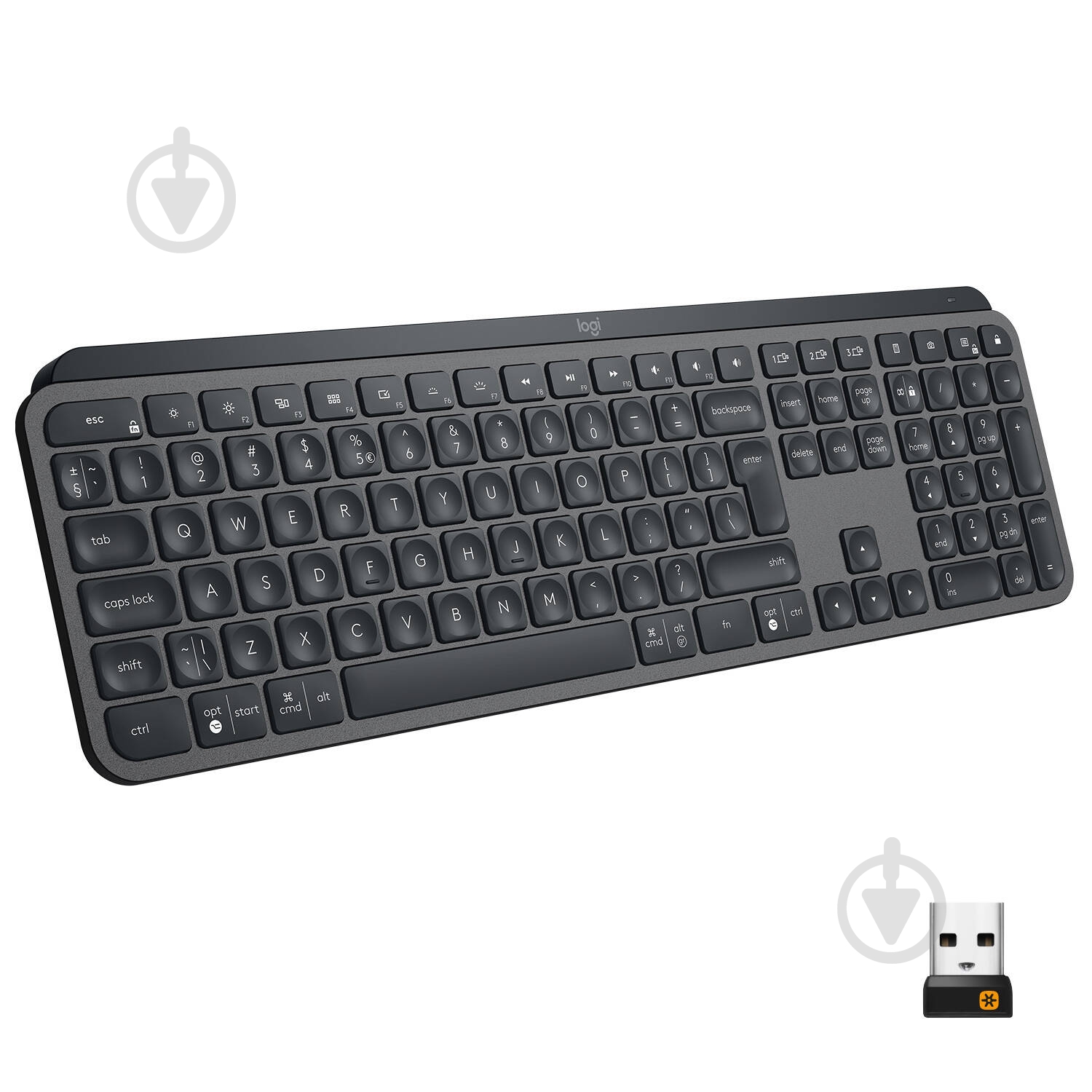 Клавиатура Logitech MX Keys Advanced Wireless Illuminated Keyboard Graphite INTNL (920-009417) black - фото 2 Клавиатура Logitech MX Keys Advanced Wireless Illuminated Keyboard Graphite INTNL (920-009417) black - фото 2