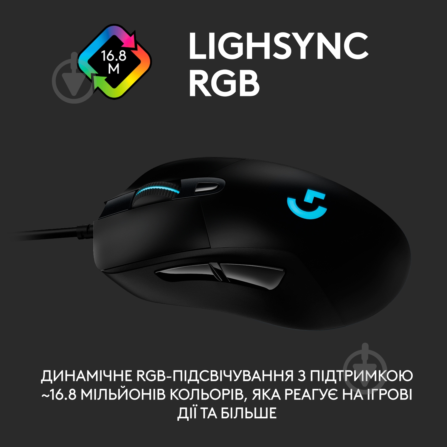 Мышка Logitech G403 HERO Gaming Mouse USB (910-005632) - фото 2 Мышка Logitech G403 HERO Gaming Mouse USB (910-005632) - фото 2
