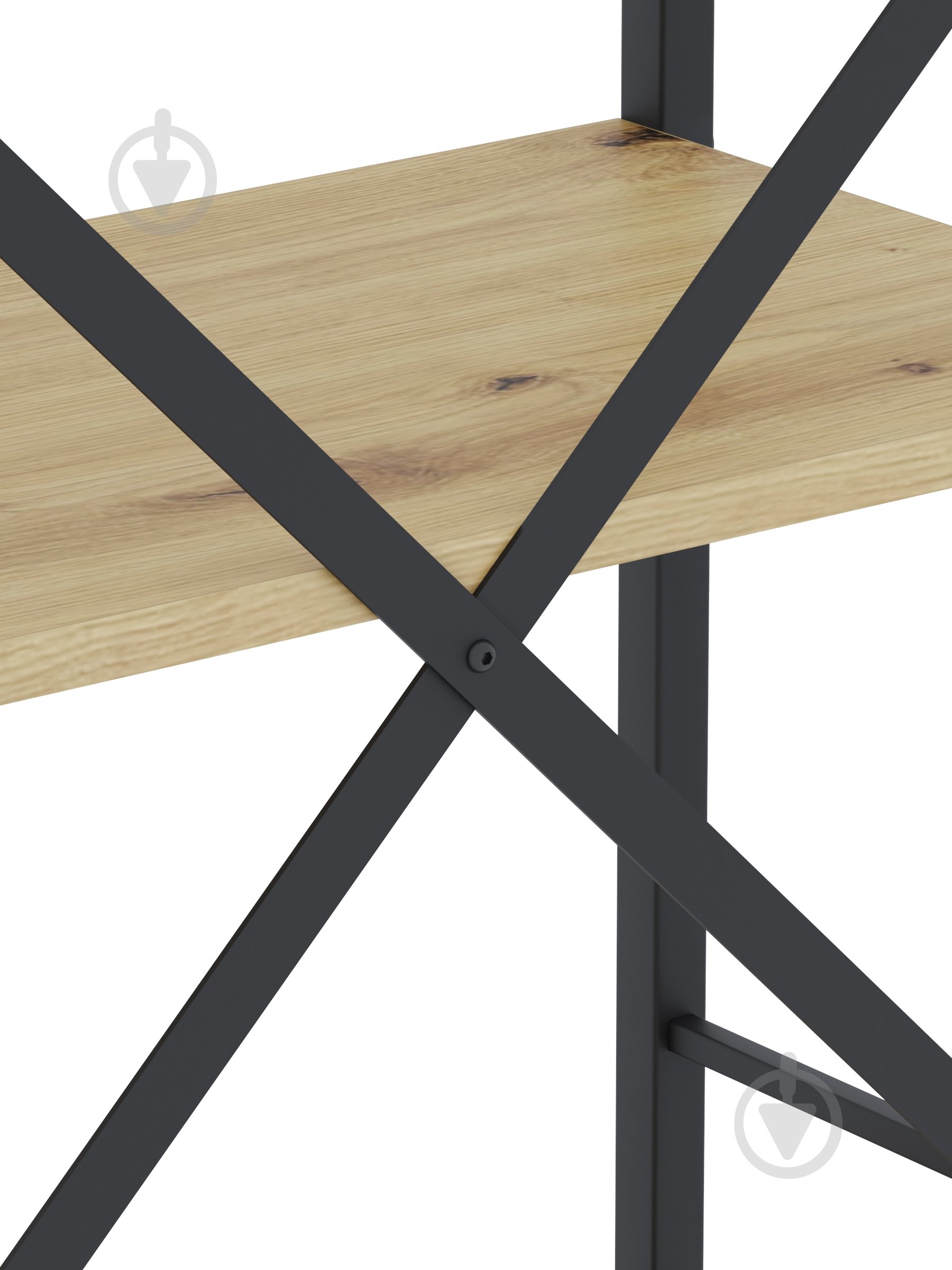 Стелаж металевий 1700x800x350 мм Меткас антрацит/дуб артізан ЛДСП полиці 5 шт. фарбований - фото 3 Стелаж металевий 1700x800x350 мм Меткас антрацит/дуб артізан ЛДСП полиці 5 шт. фарбований - фото 3