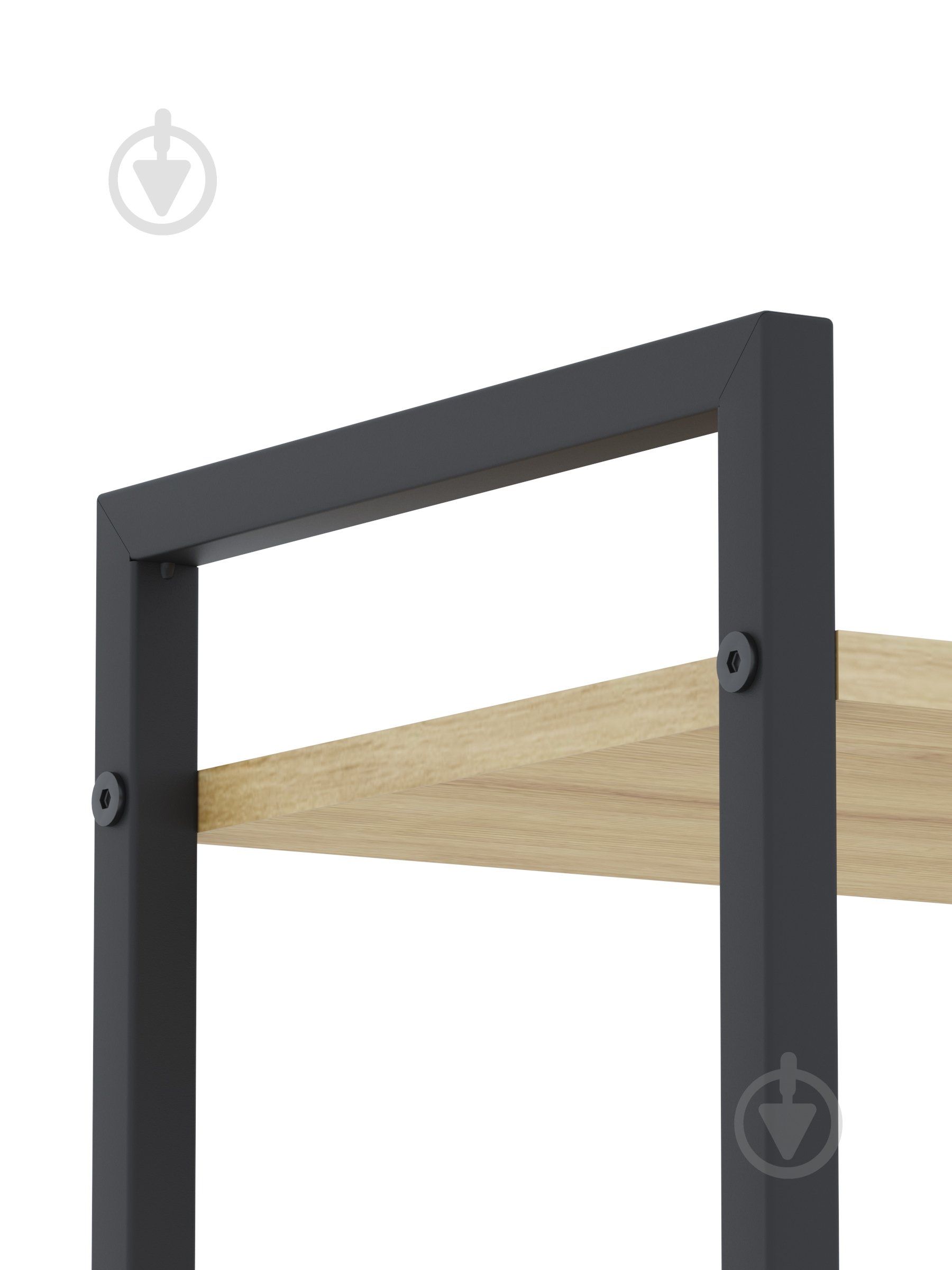 Стелаж металевий 1700x800x350 мм Меткас антрацит/дуб артізан ЛДСП полиці 5 шт. фарбований - фото 7 Стелаж металевий 1700x800x350 мм Меткас антрацит/дуб артізан ЛДСП полиці 5 шт. фарбований - фото 7