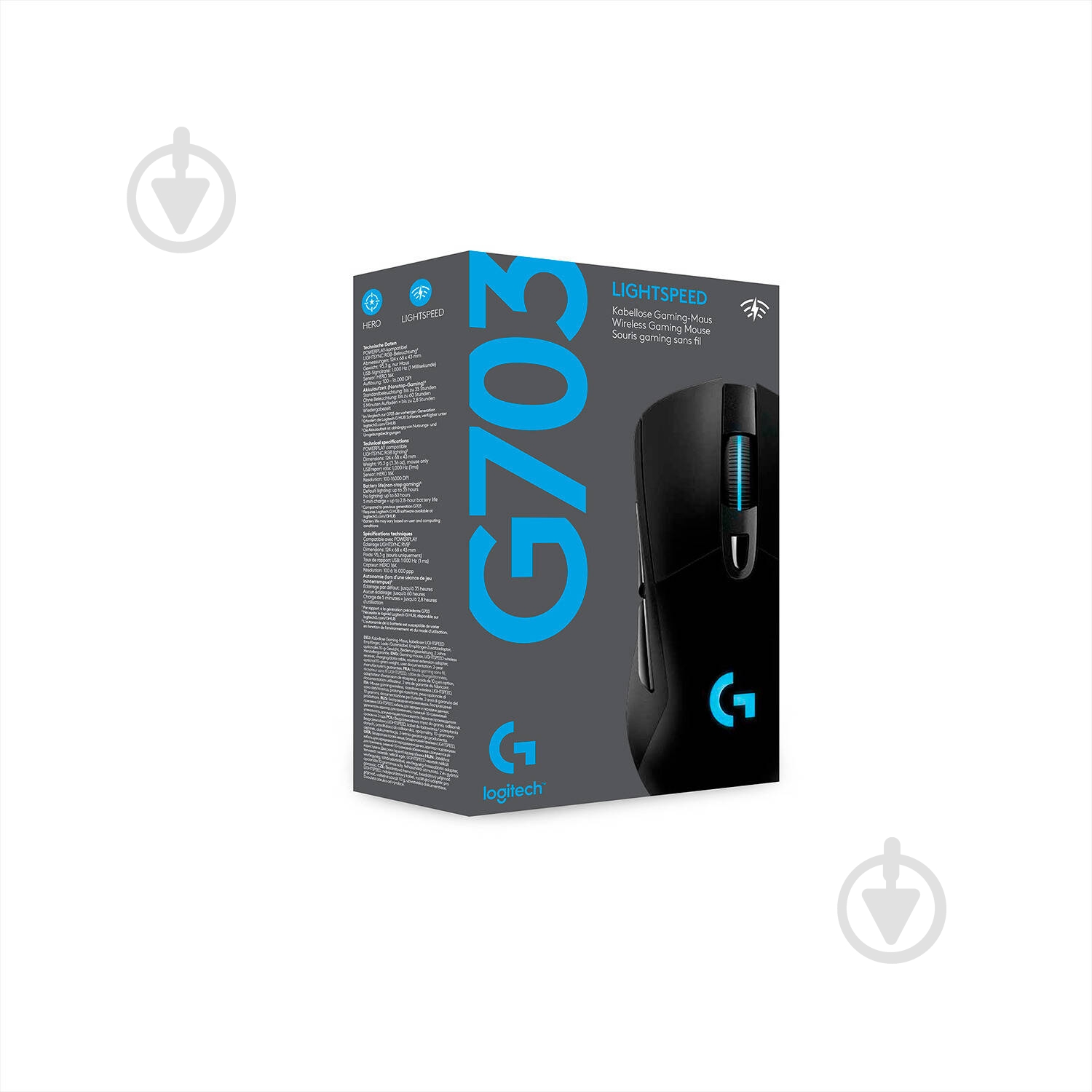 Мишка Logitech G703 Lightspeed Wireless Gaming Mouse Black - фото 8