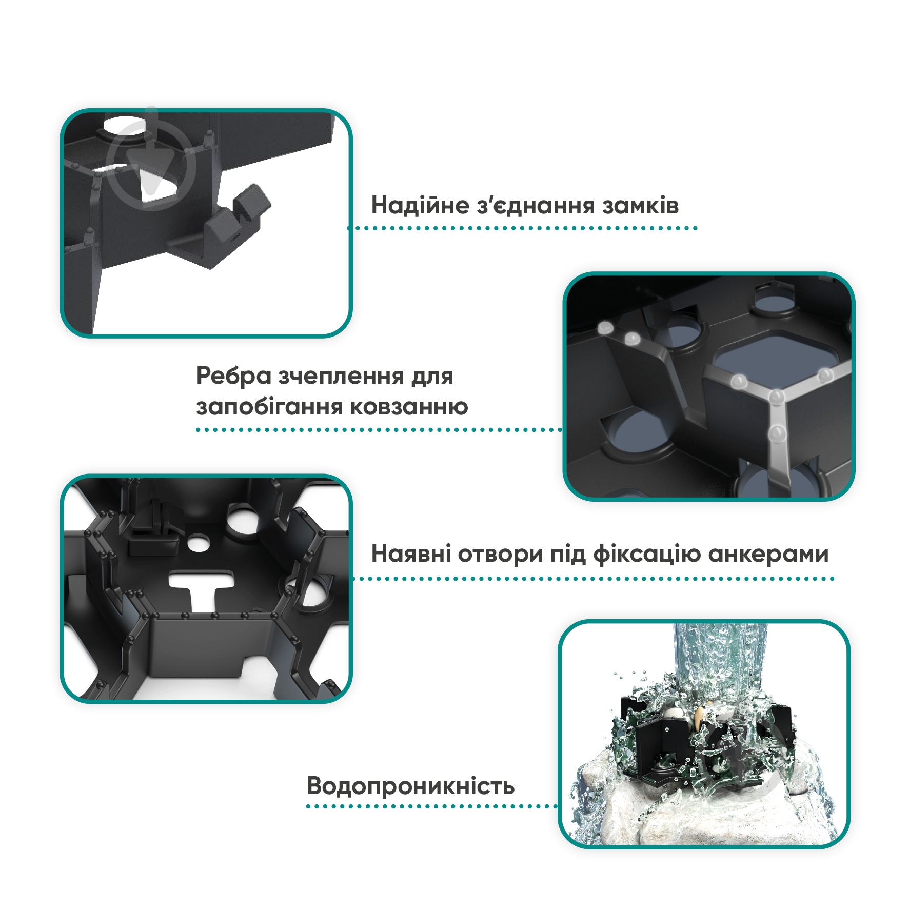 Модуль геопокрытия HexPave черный - фото 3