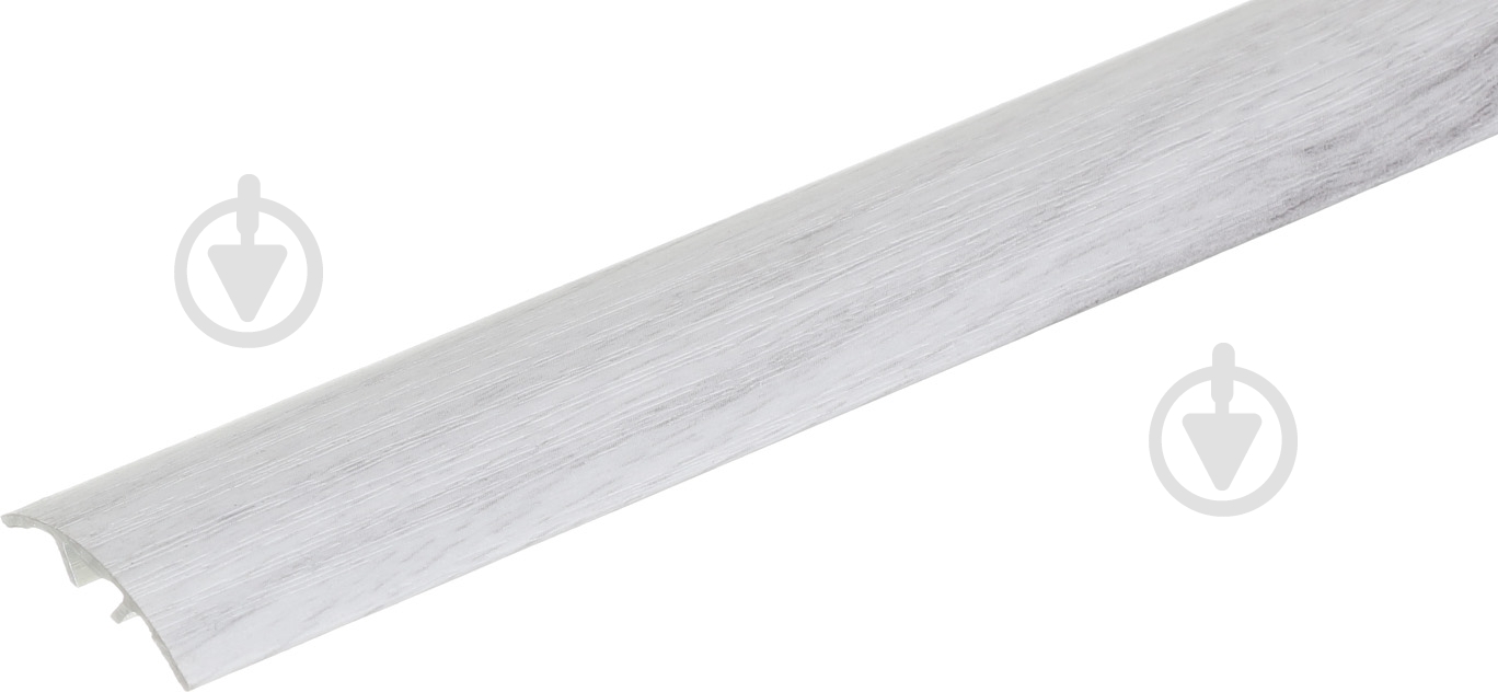 Порожек алюминиевый гладкий King Floor П5 30х900 мм ясень серый (П5 090 32) - фото 1