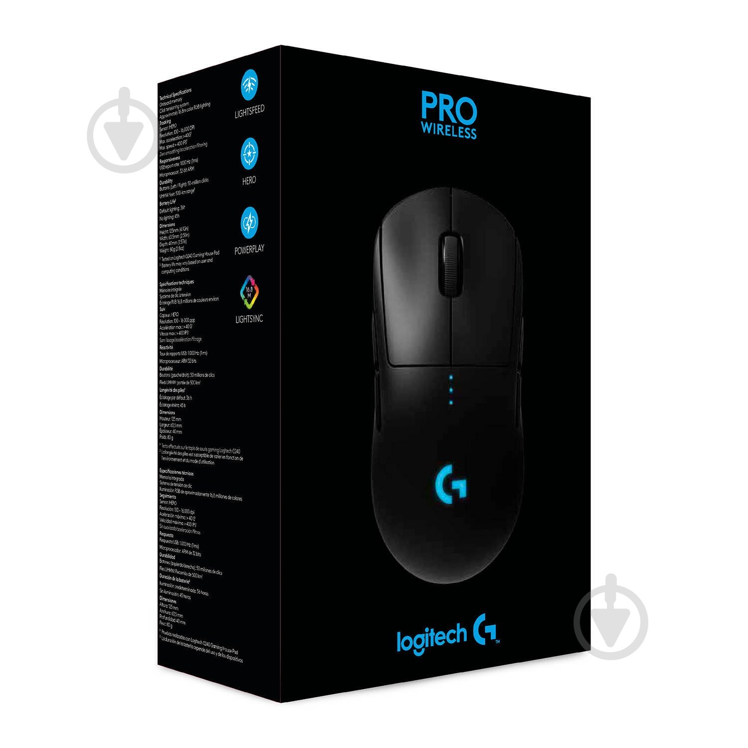 Миша Logitech G PRO Wireless Gaming Mouse black (910-005272) - фото 8